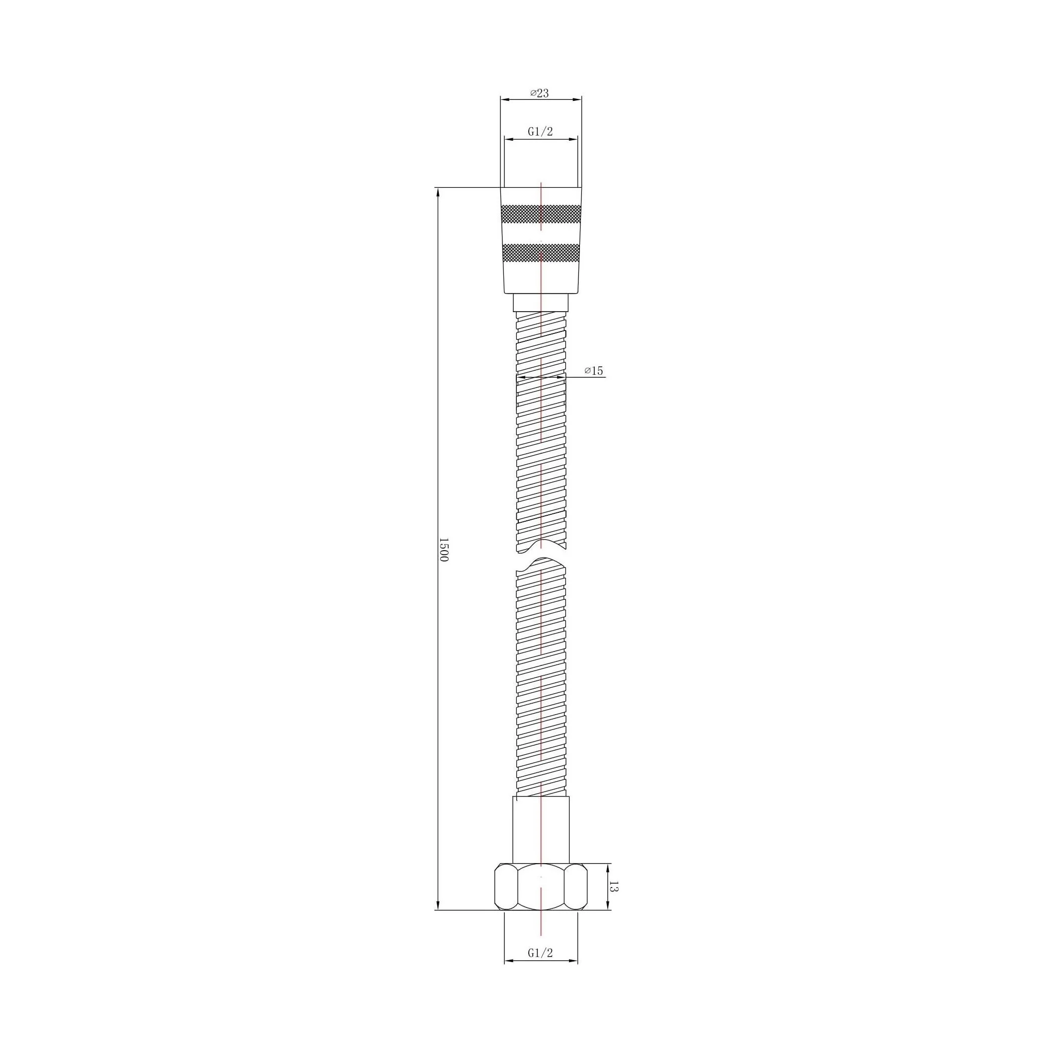 Contemporary 1.5m Shower Hose Flex - Image 5