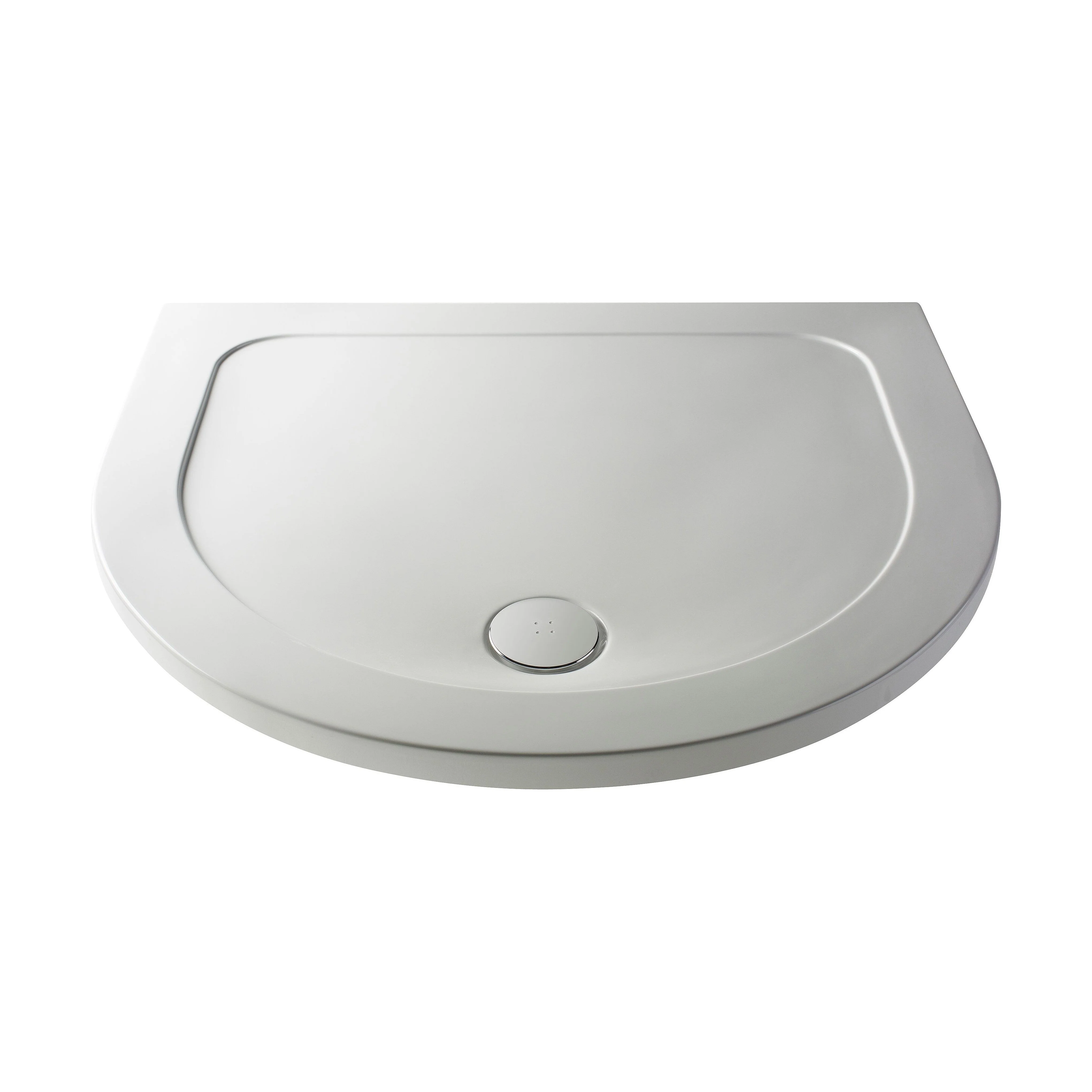Balterley Shower Tray D Shape, 1050mm - Available in White and Slate Grey - Image 7