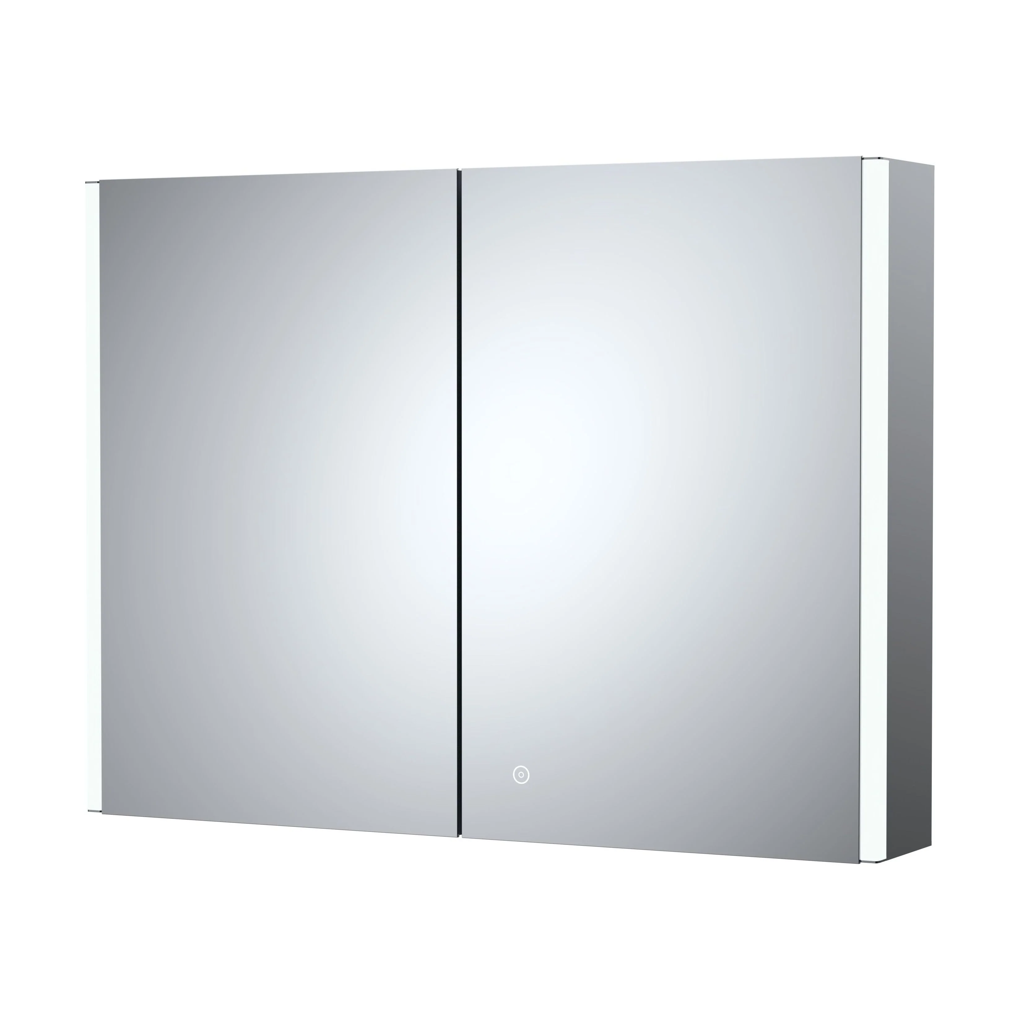 Talke 2 Door Touch Sensor Mirror Cabinet with Demister & Shaver Socket, 800 x 600mm - Image 5