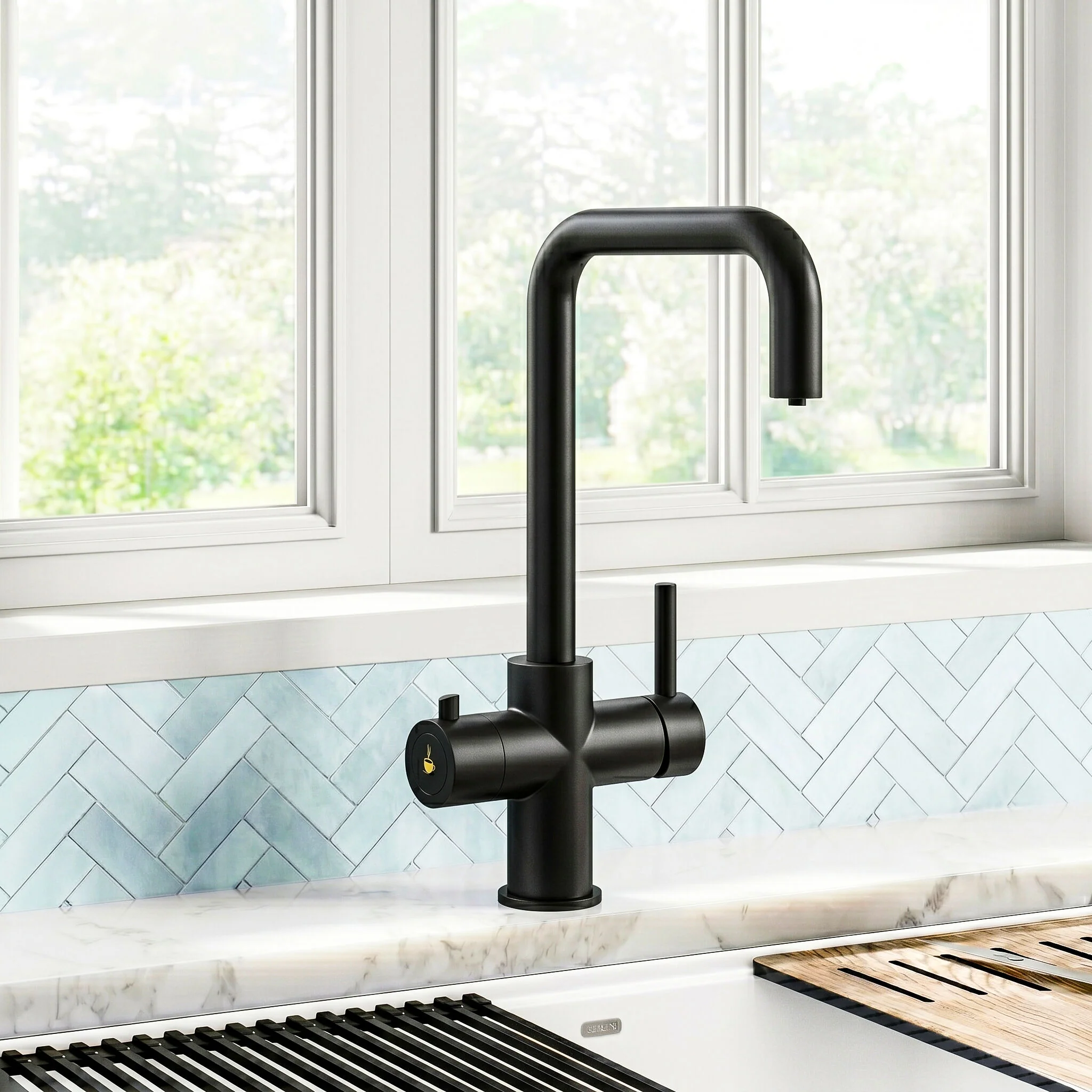 Fulford 3 in 1 Boiling Water Tap Kit, Instant Hot Water Tap with Dual Lever Handles, Tank and Filter - Choice of Colour - Image 3