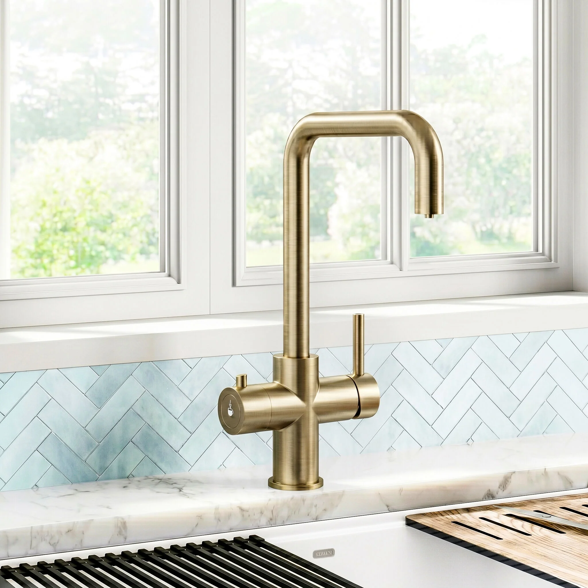 Fulford 3 in 1 Boiling Water Tap Kit, Instant Hot Water Tap with Dual Lever Handles, Tank and Filter - Choice of Colour - Image 5