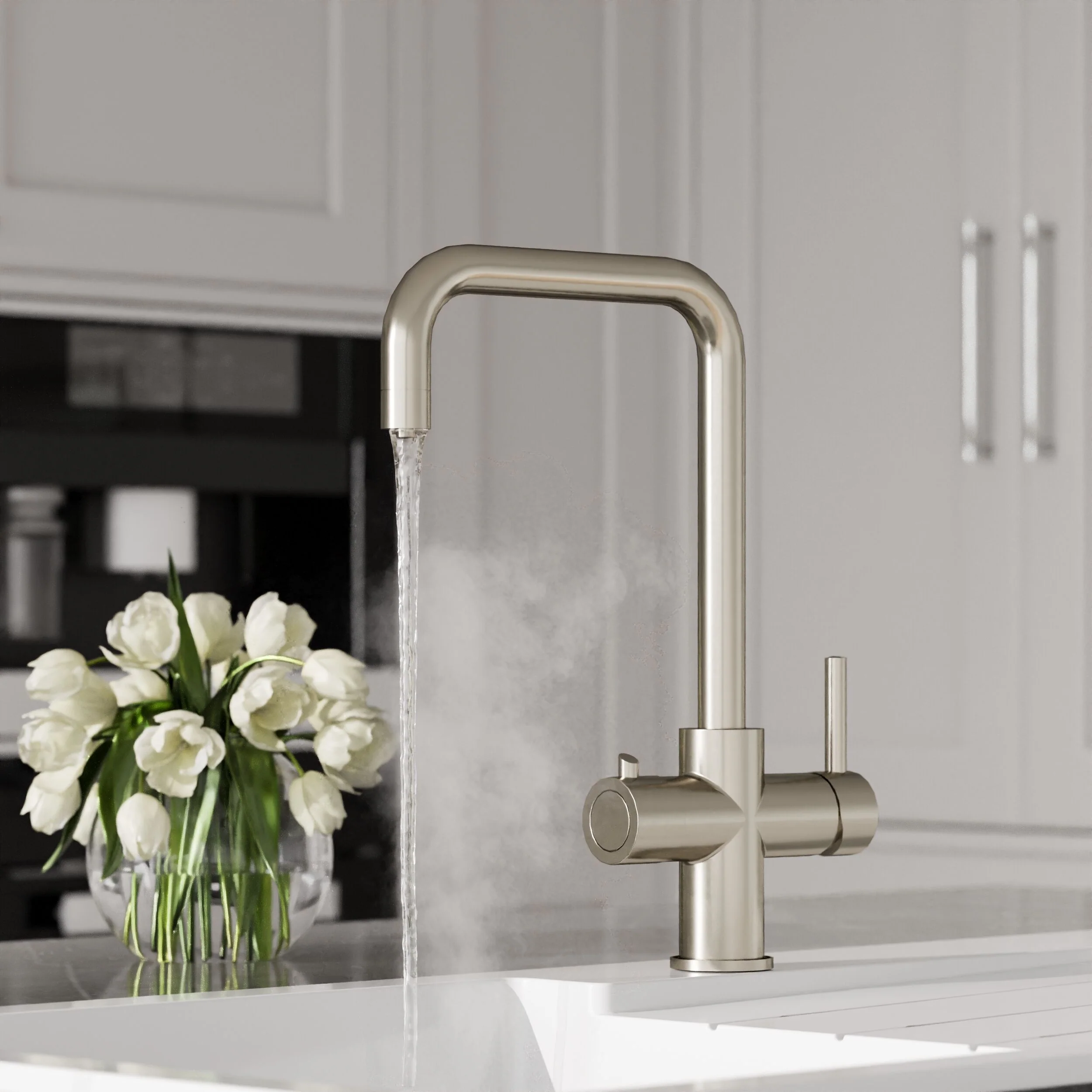 Fulford 3 in 1 Boiling Water Tap Kit, Instant Hot Water Tap with Dual Lever Handles, Tank and Filter - Choice of Colour - Image 6
