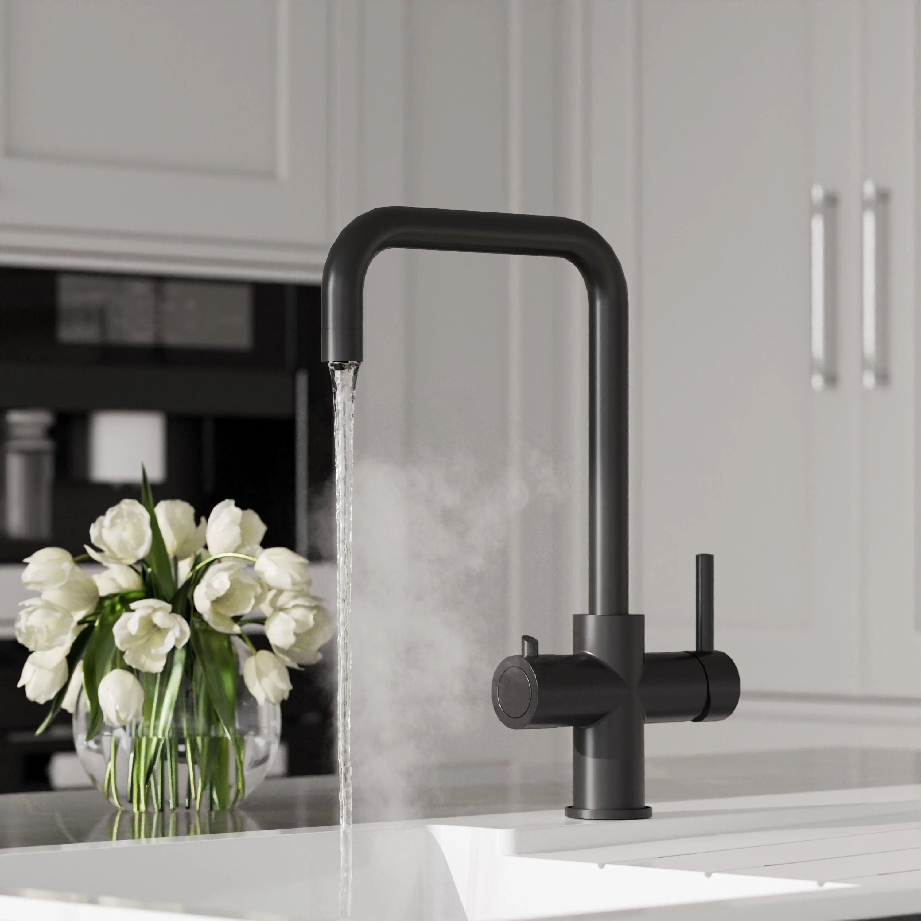 Fulford 3 in 1 Boiling Water Tap Kit, Instant Hot Water Tap with Dual Lever Handles, Tank and Filter - Choice of Colour - Image 8