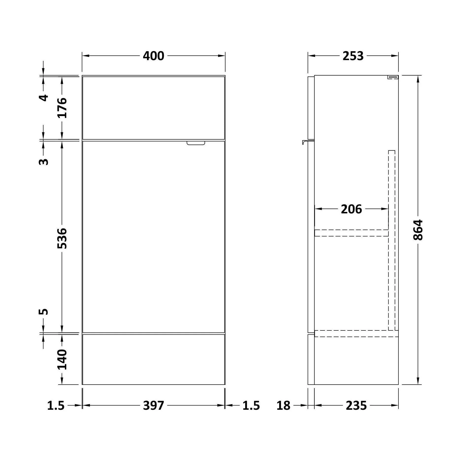 400 Vanity Unit Compact - Image 2