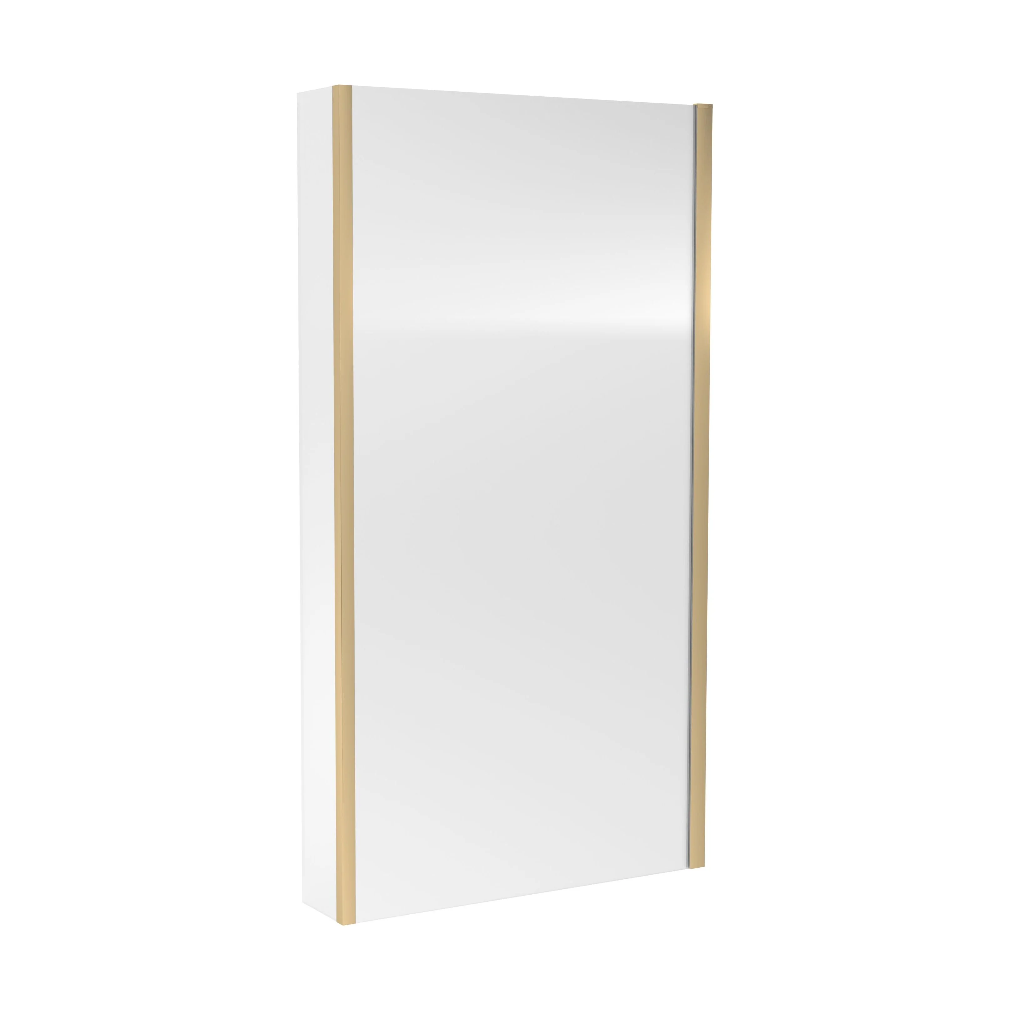 Contemporary 6mm Toughened Safety Glass Reversible L-Shaped Bath Screen Fixed - Image 5