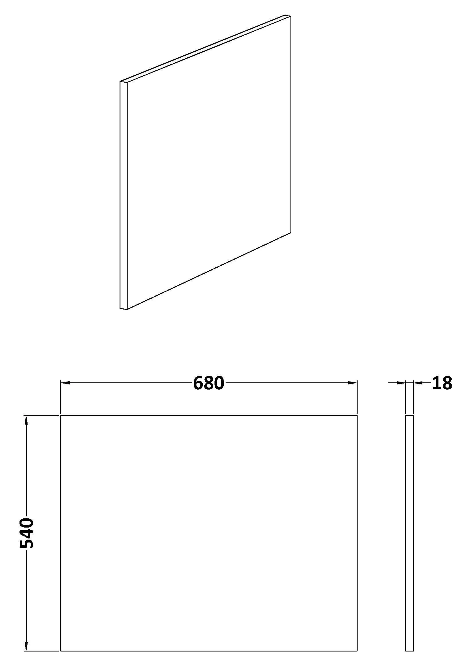 Contemporary 700mm Square Bath End Panel - Choice of Colour - Image 19