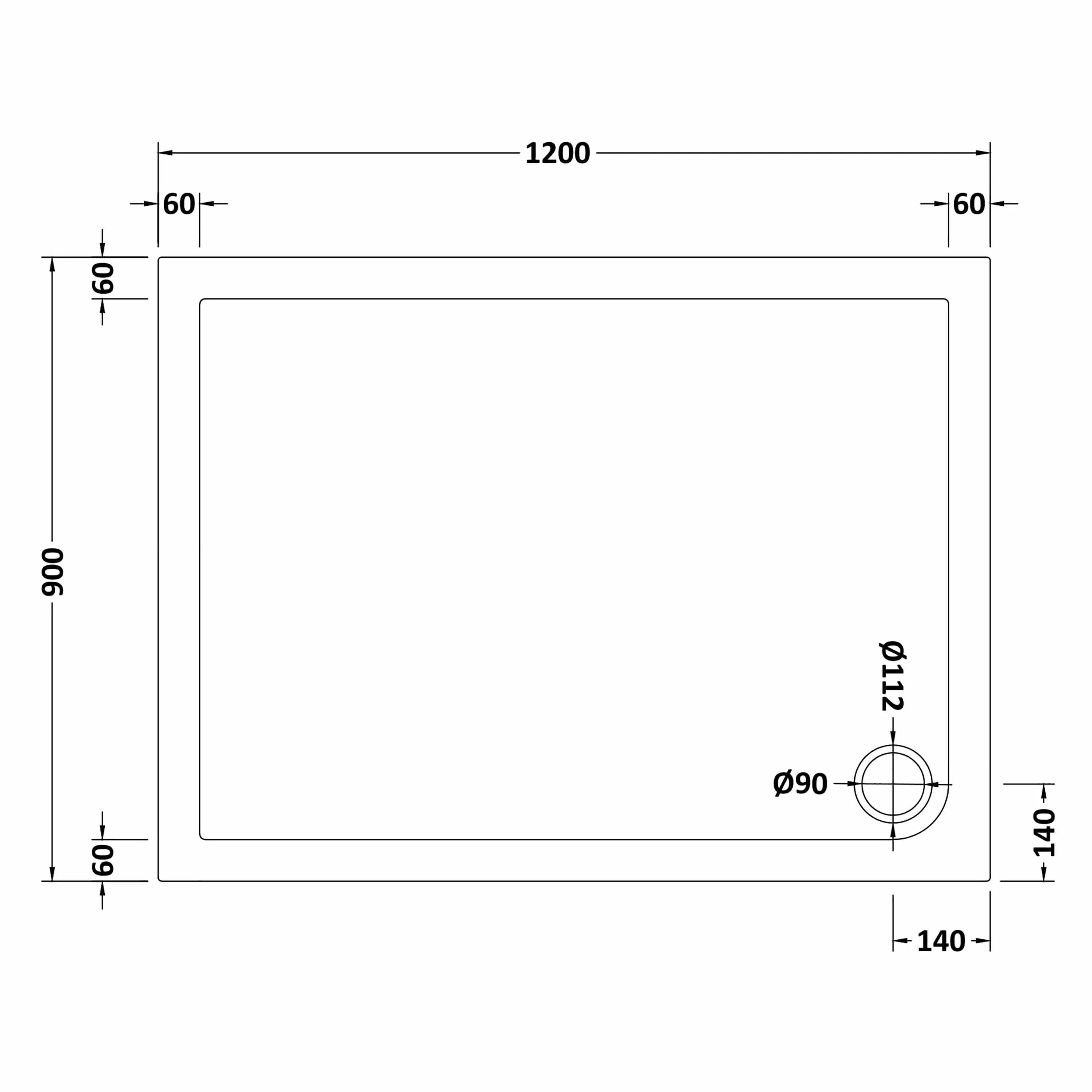 Contemporary 8mm Glass Walk In Wetroom Screen and Hinged Return Screen and Shower Tray - Choice of Size and Finish - Image 100