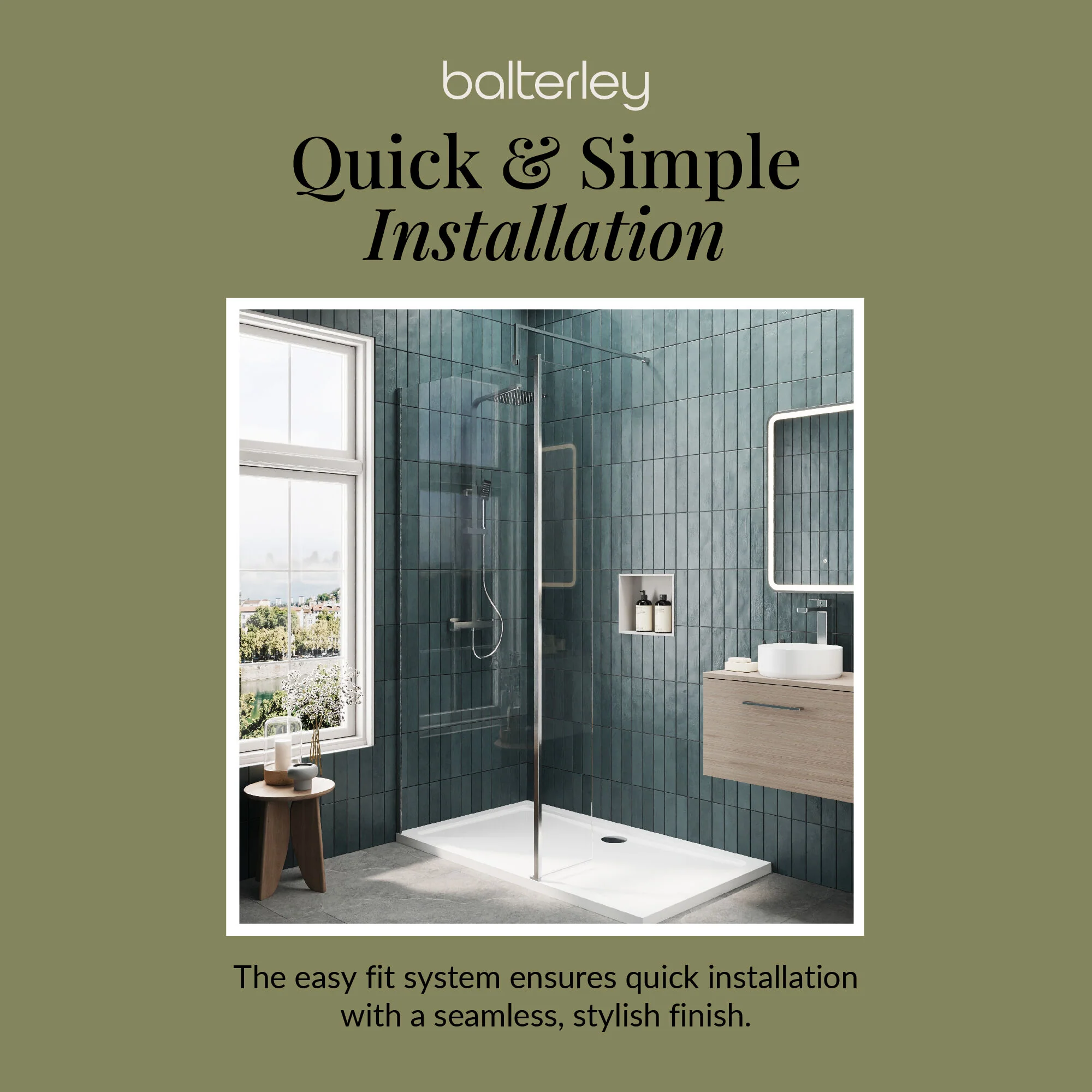 Contemporary 8mm Glass Walk In Wetroom Screen and Hinged Return Screen and Shower Tray - Choice of Size and Finish - Image 218