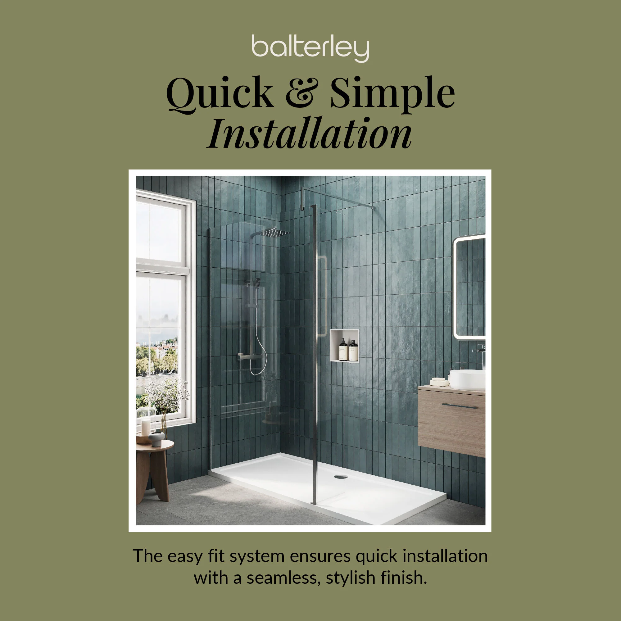 Contemporary 8mm Glass Walk In Wetroom Screen and Hinged Return Screen and Shower Tray - Choice of Size and Finish - Image 238