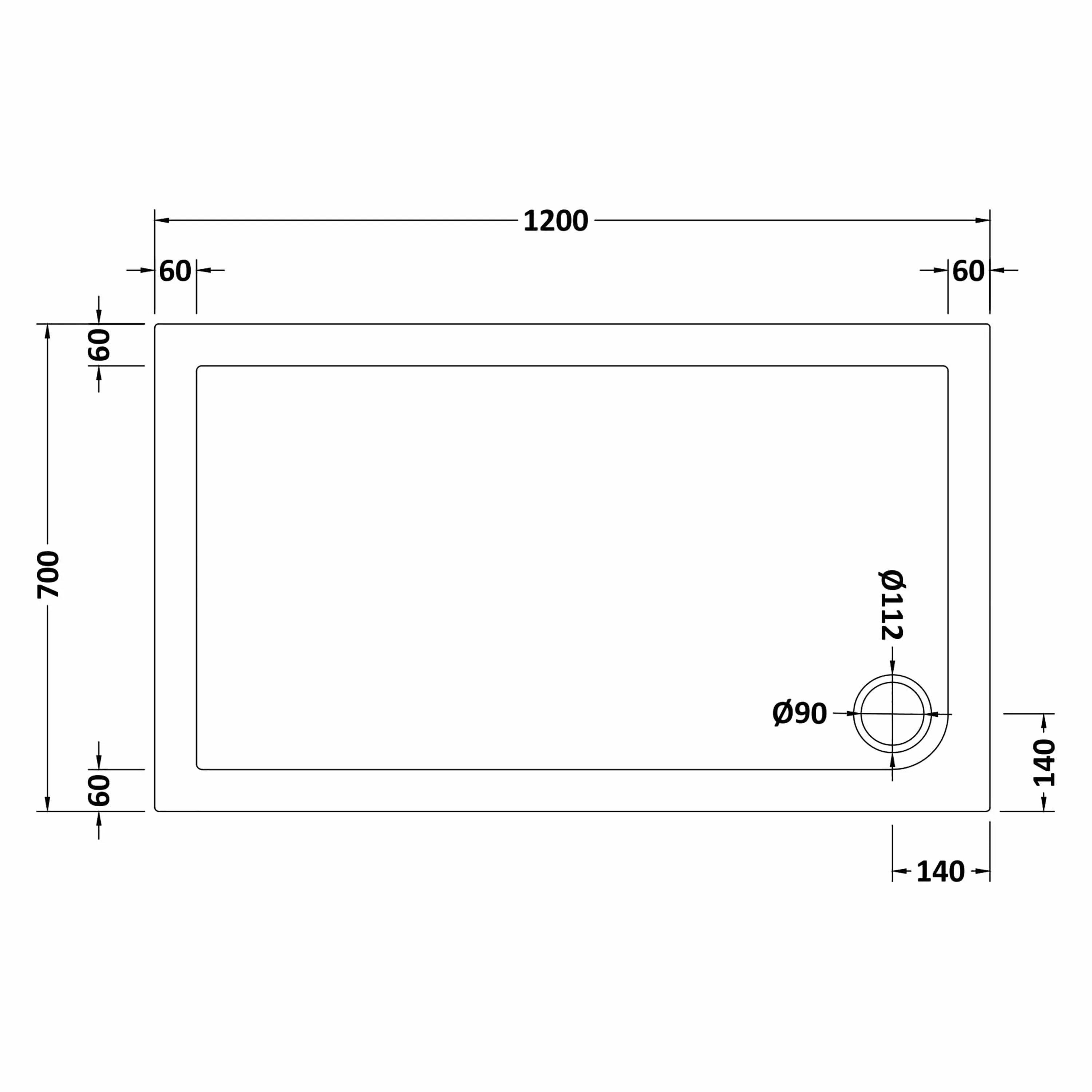 Contemporary 8mm Glass Walk In Wetroom Screen and Hinged Return Screen and Shower Tray - Choice of Size and Finish - Image 5