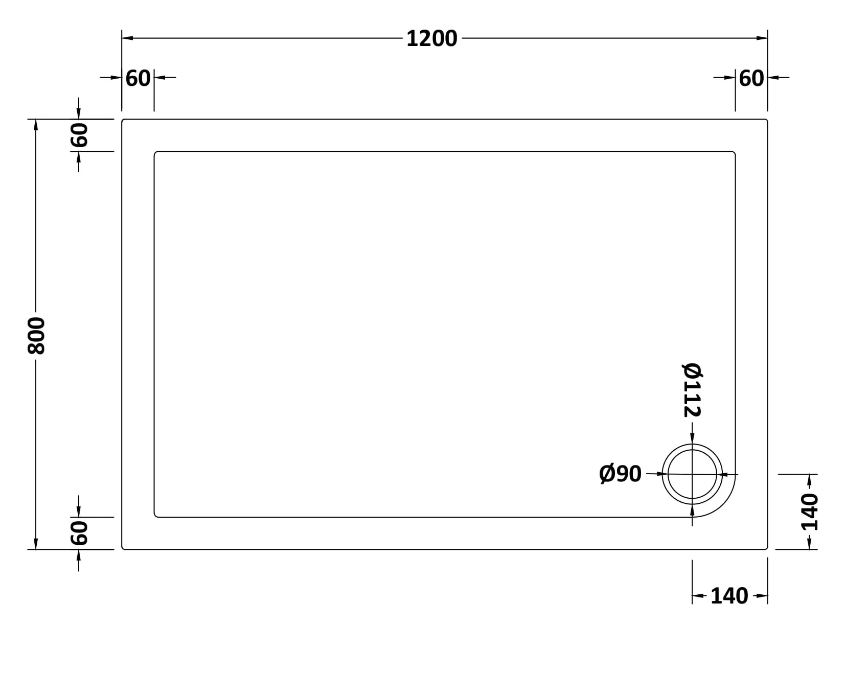 Contemporary 8mm Glass Walk In Wetroom Screen and Hinged Return Screen and Shower Tray - Choice of Size and Finish - Image 8
