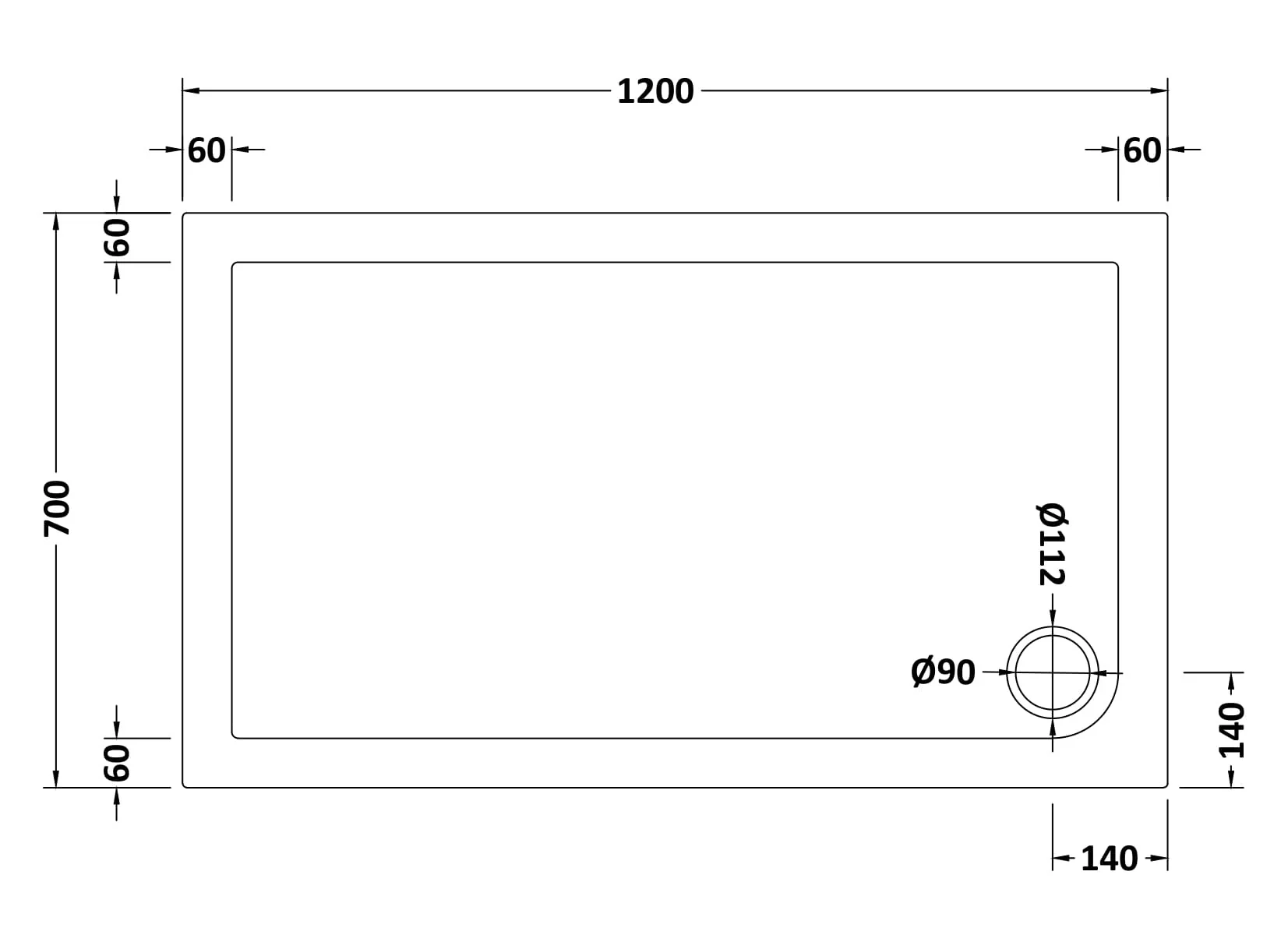 Contemporary 8mm Glass Walk In Wetroom Screen and Hinged Return Screen and Shower Tray - Choice of Size and Finish - Image 91