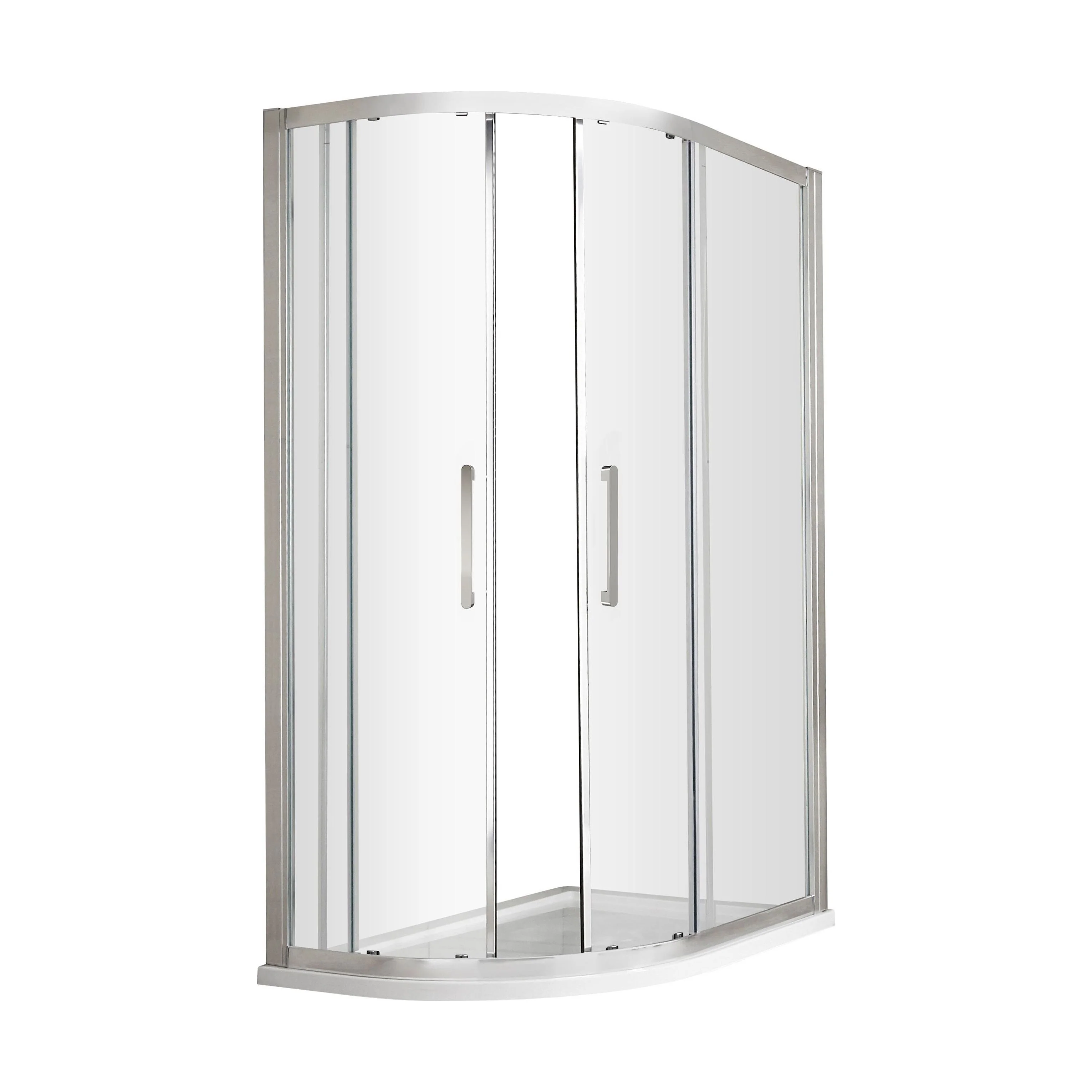 Sonic 8mm Toughened Safety Glass Offset Quadrant Shower Enclosure - Multiple Sizes Available - Image 6