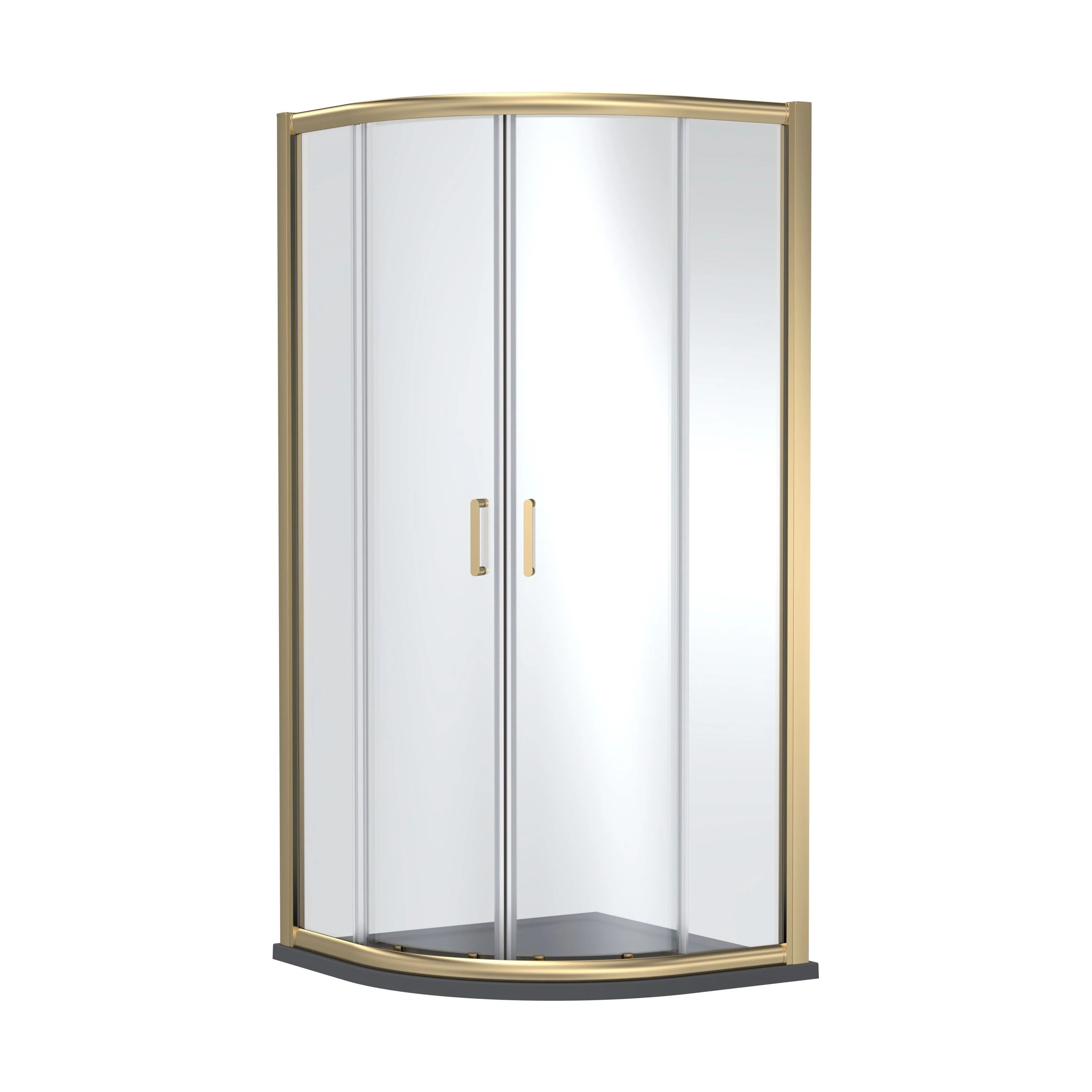 8mm Toughened Safety Glass Quadrant Shower Enclosure and Resin Shower Tray - Choice of Size and Finish - Image 10