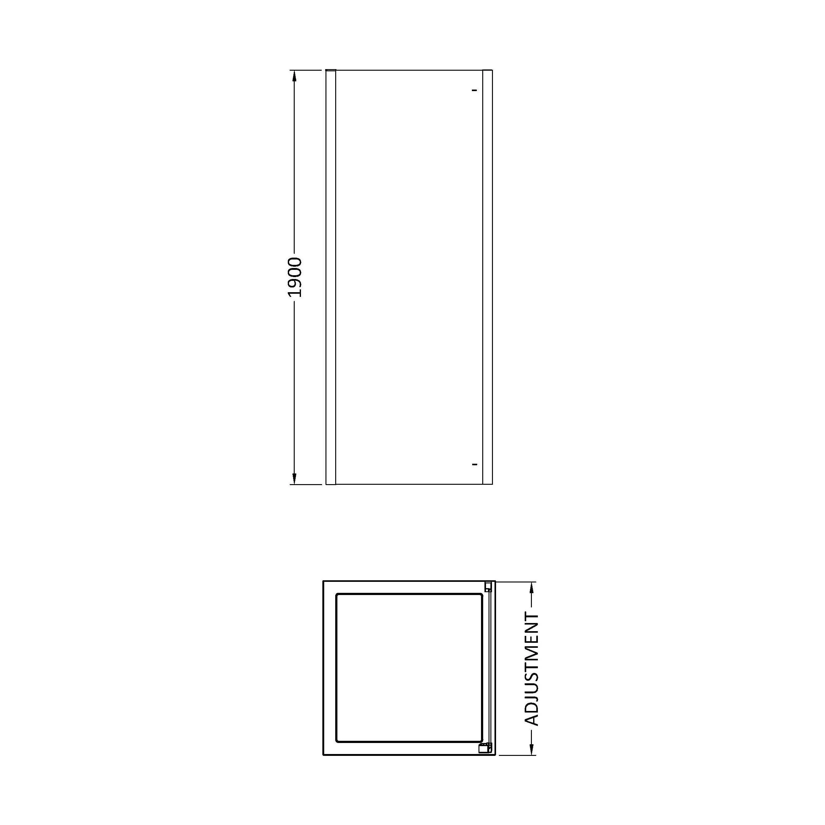 Sonic 8mm Toughened Safety Glass Shower Side Panel - Multiple Sizes Available - Image 10