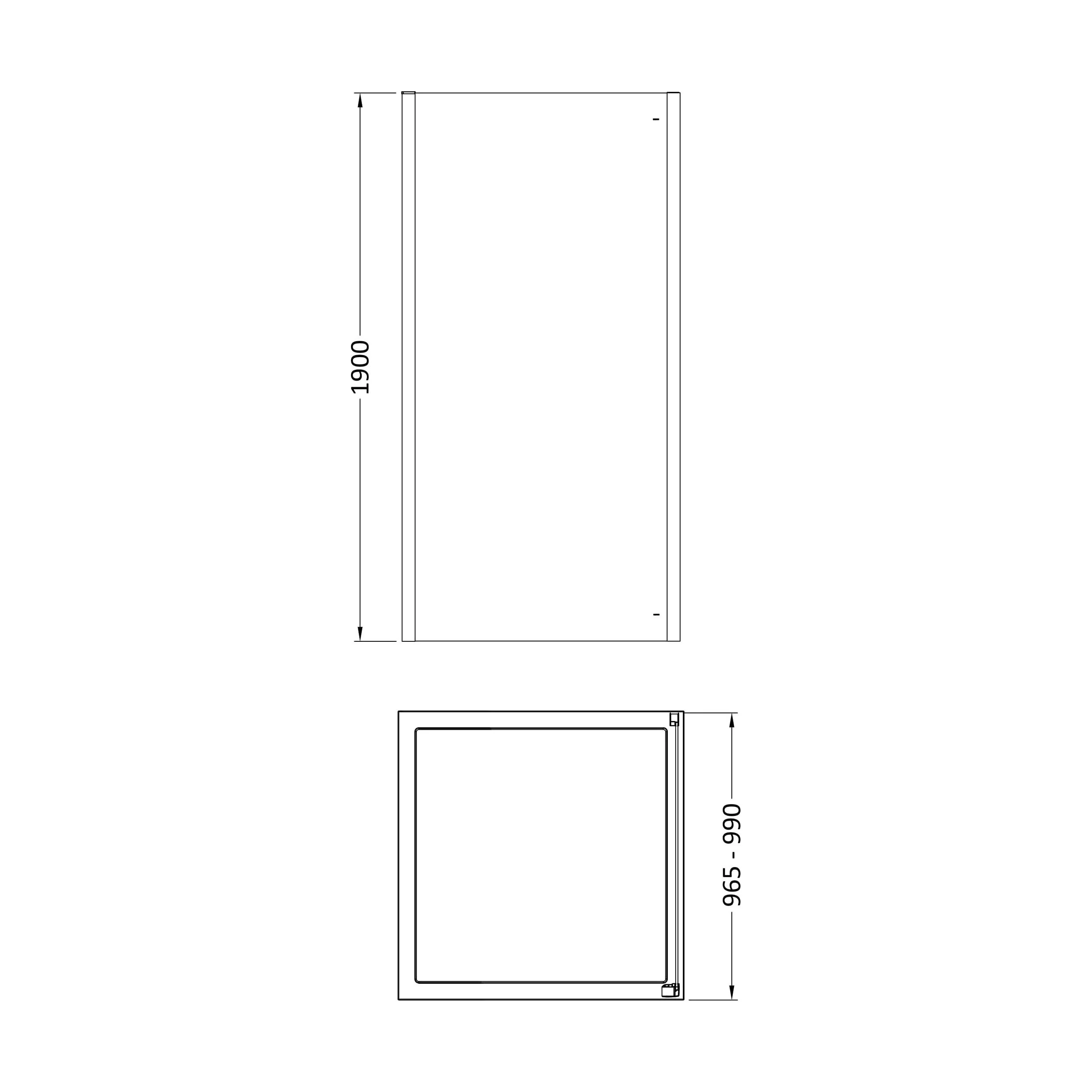 Sonic 8mm Toughened Safety Glass Shower Side Panel - Multiple Sizes Available - Image 6