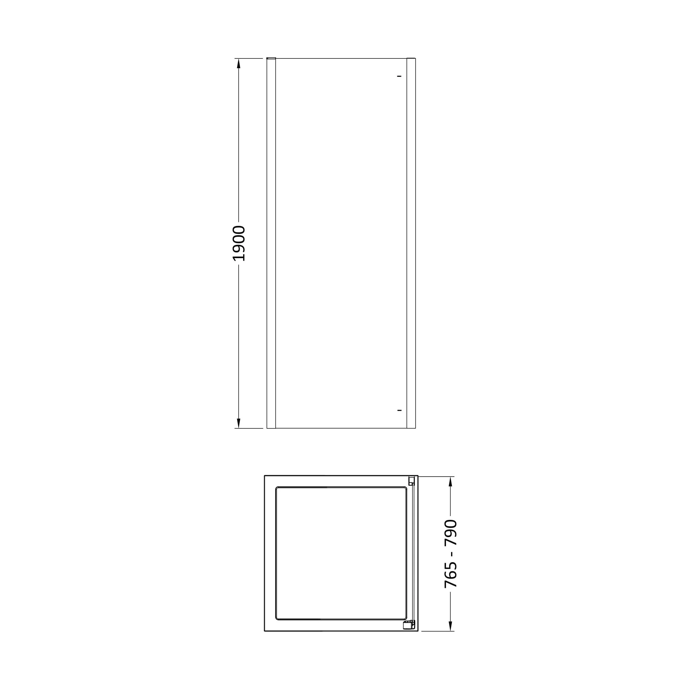 Sonic 8mm Toughened Safety Glass Shower Side Panel - Multiple Sizes Available - Image 9