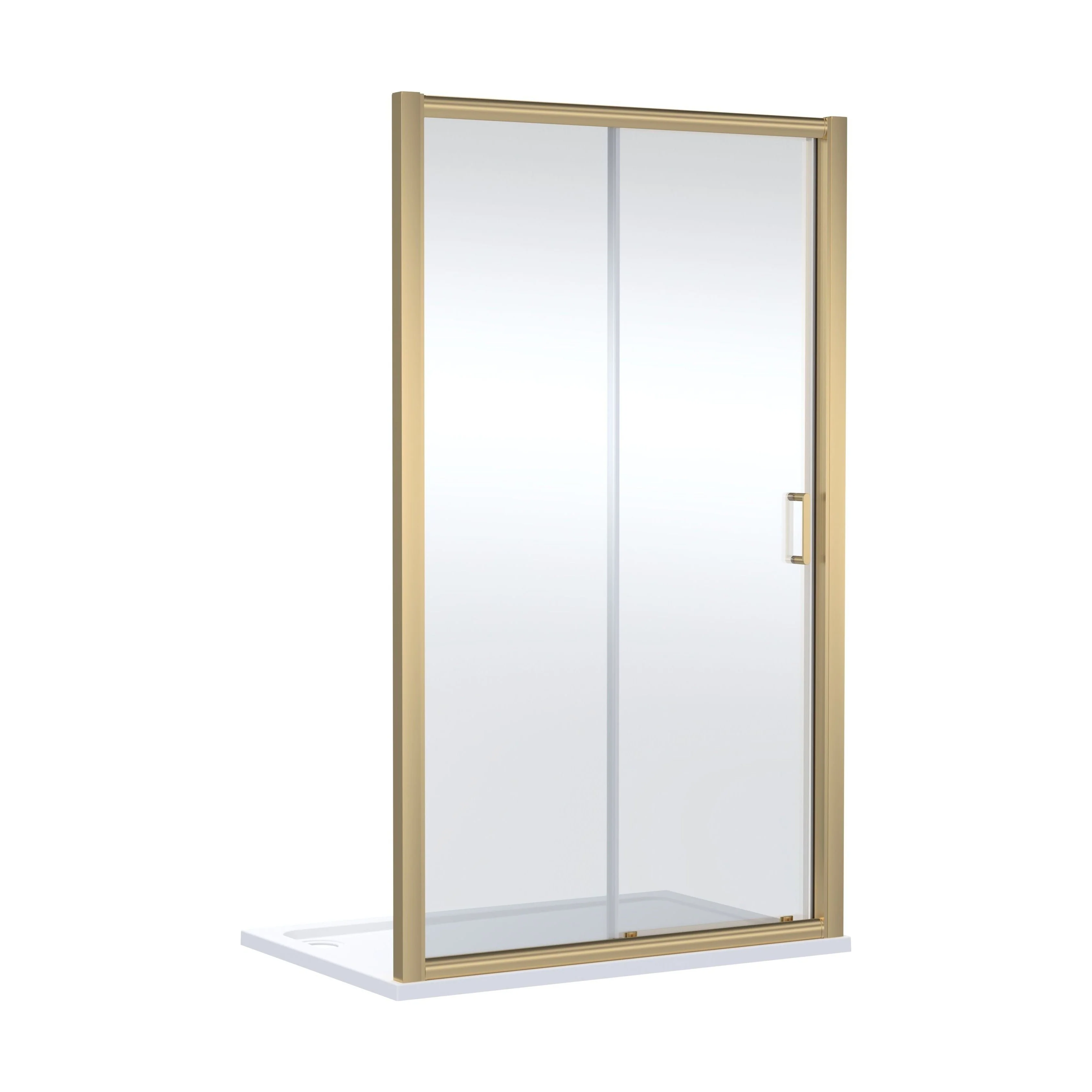 Ellenhall 8mm Toughened Safety Glass Sliding Shower Door, 1900mm Height - Choice of Size and Finish - Image 11