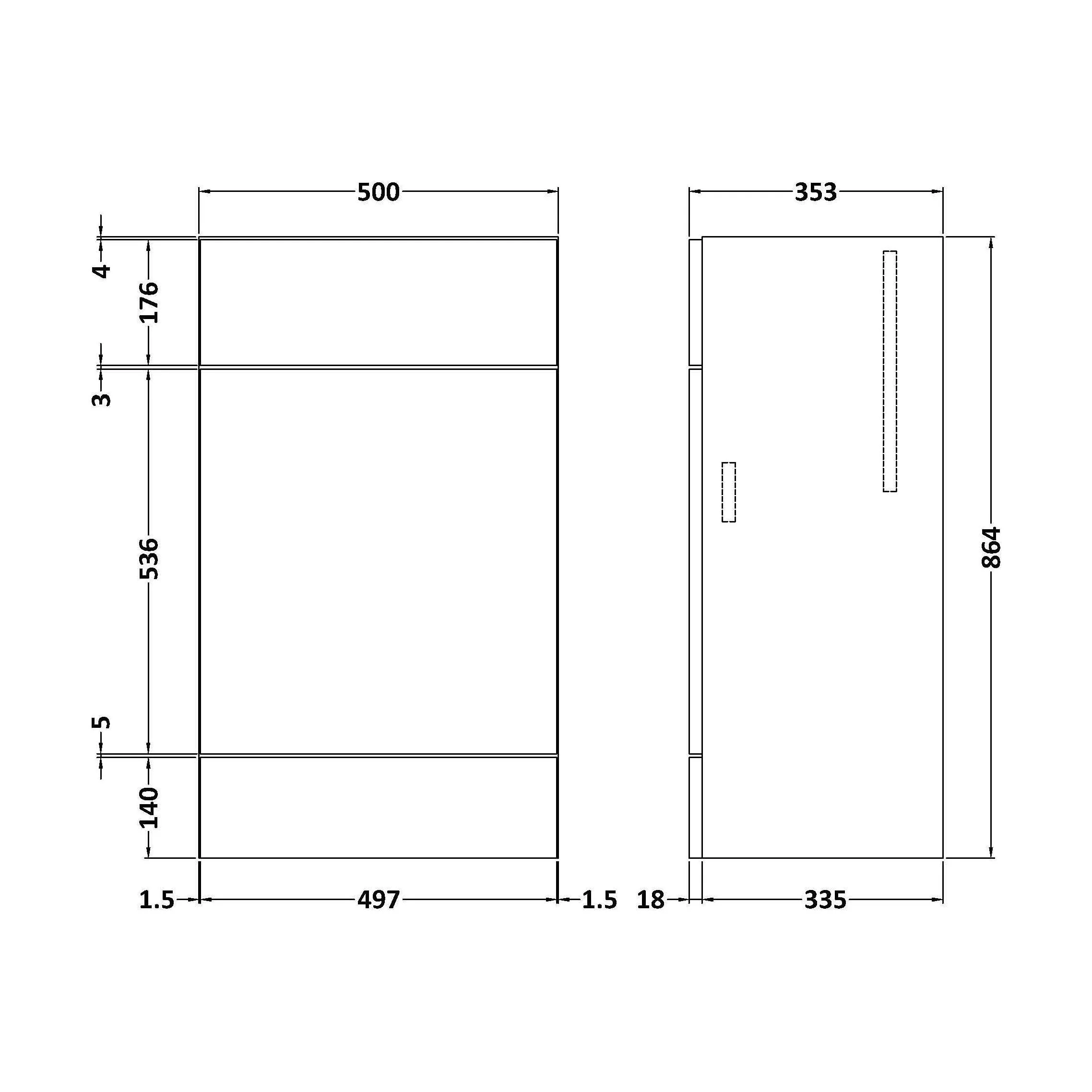 Alrewas Contemporary 2 Door Left-Hand Floor Standing Combination Unit with Basin, Anthracite Woodgrain, 1100mm - Image 2