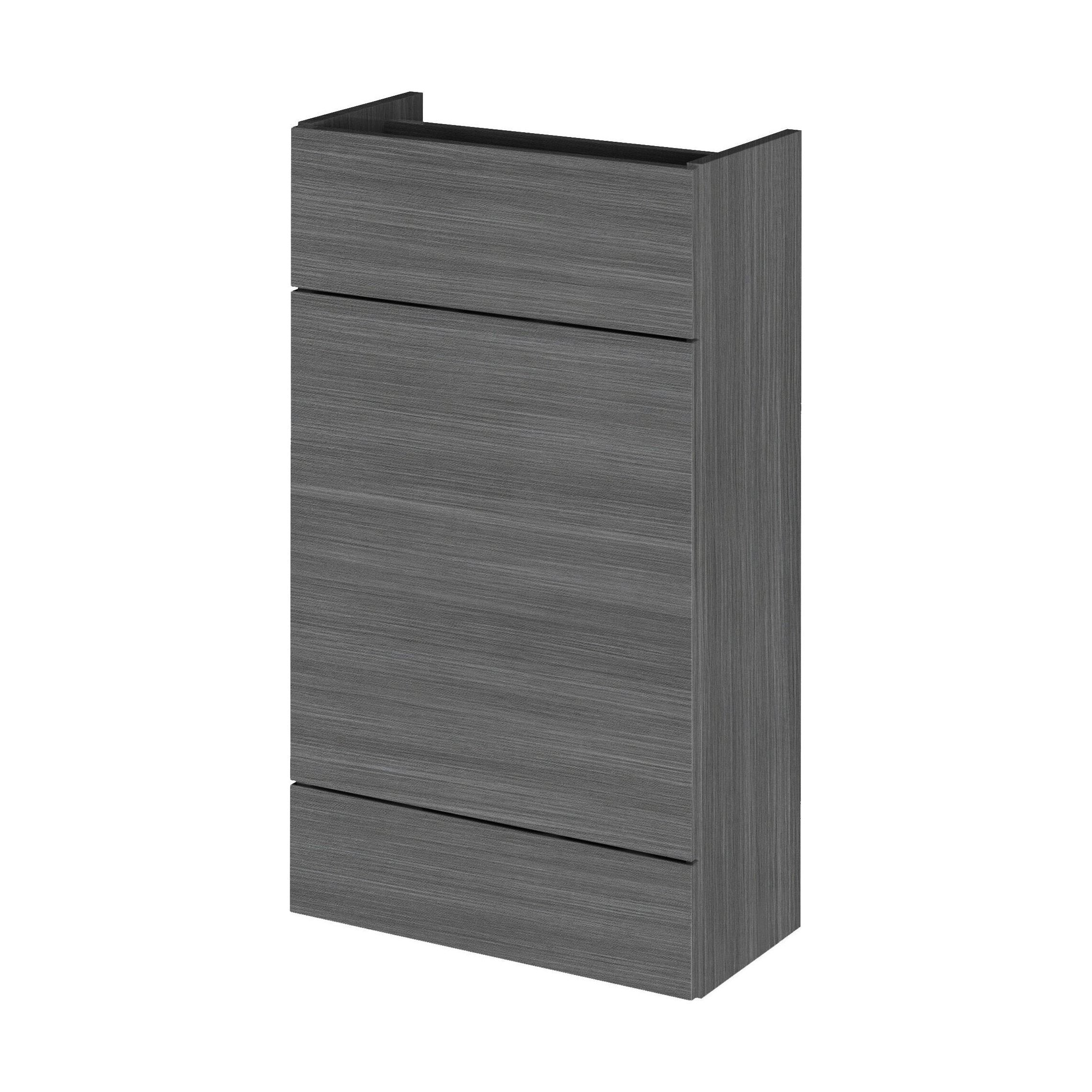 Alrewas Contemporary 2 Door Right-Hand Floor Standing Combination Unit with Basin, Anthracite Woodgrain, 1000mm