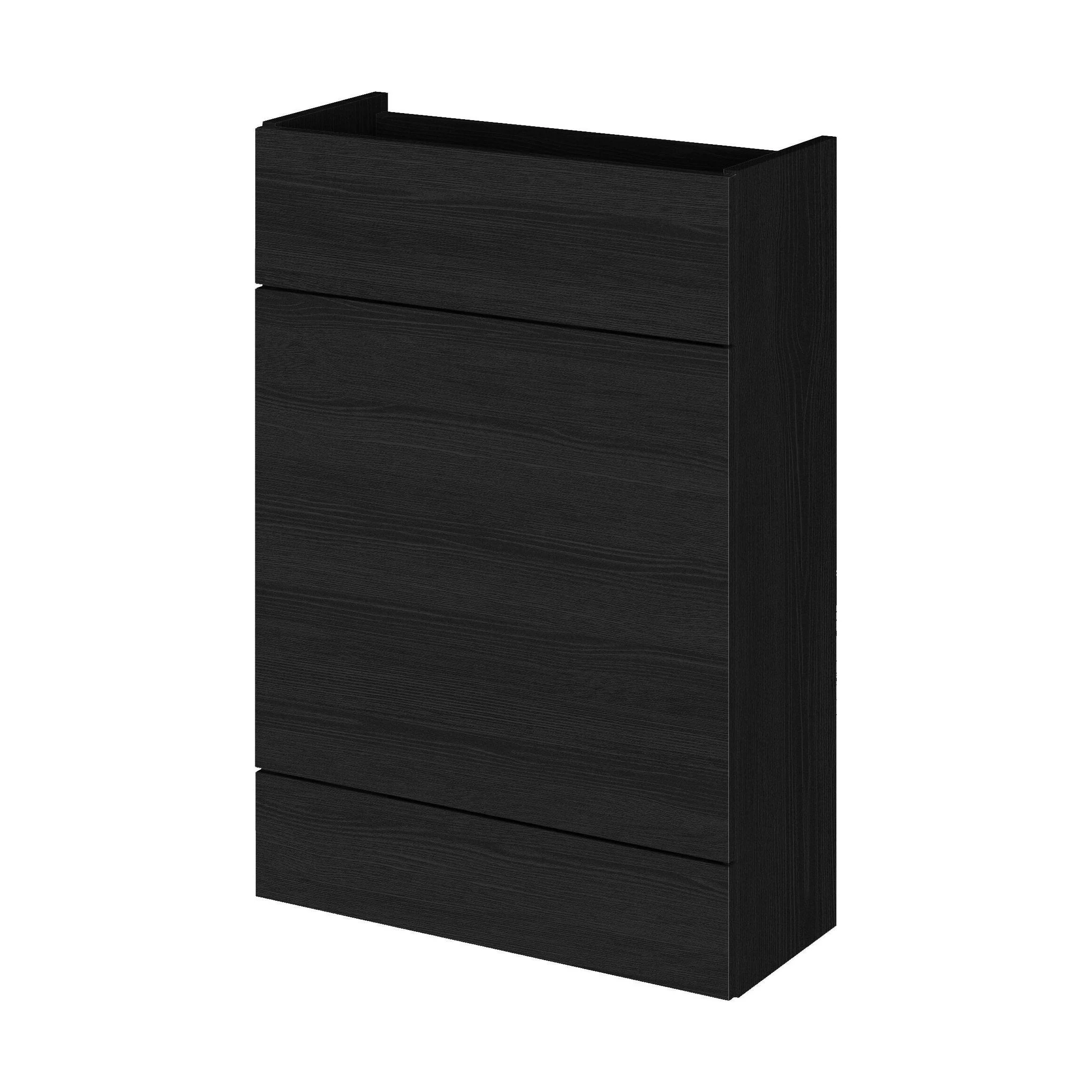 Alrewas Contemporary 2 Door Right-Hand Floor Standing Combination Unit with Basin, Charcoal Black, 1100mm