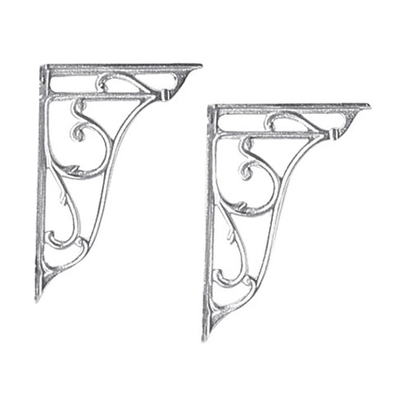 Balterley Traditional Ceramic Accessories Ornate Cistern Brackets - Chrome