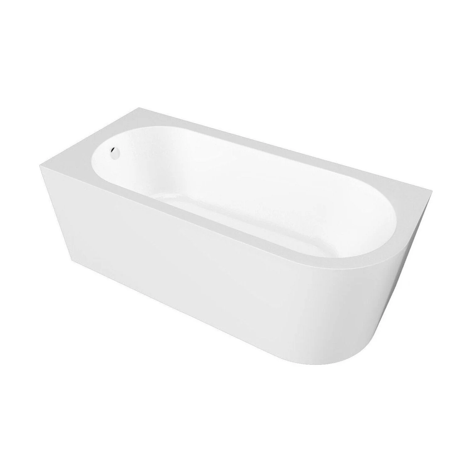 Balterley 1600mm Left-Hand Curved Bath With Legs And Panel