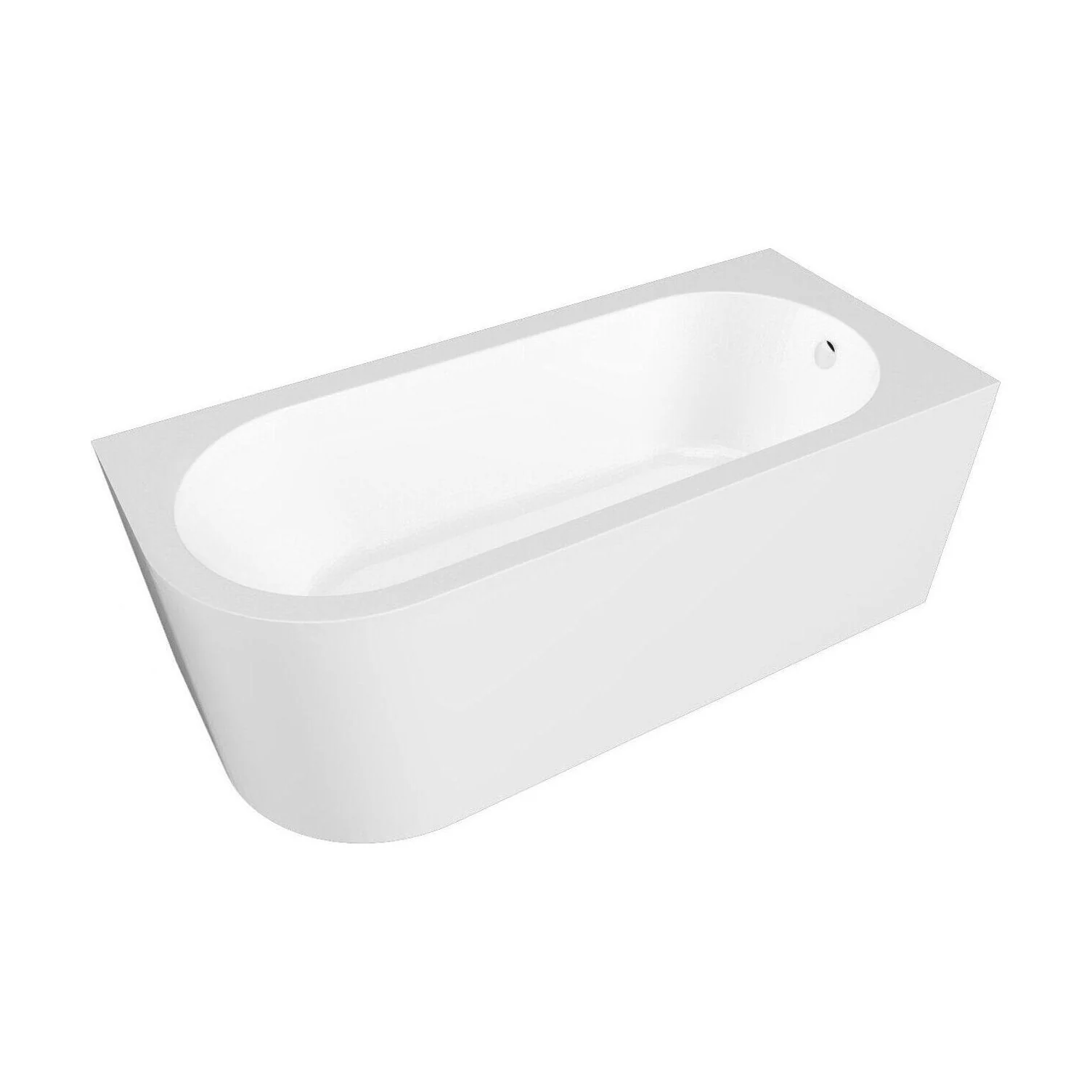 Balterley 1600mm Right-Hand Curved Bath With Legs And Panel