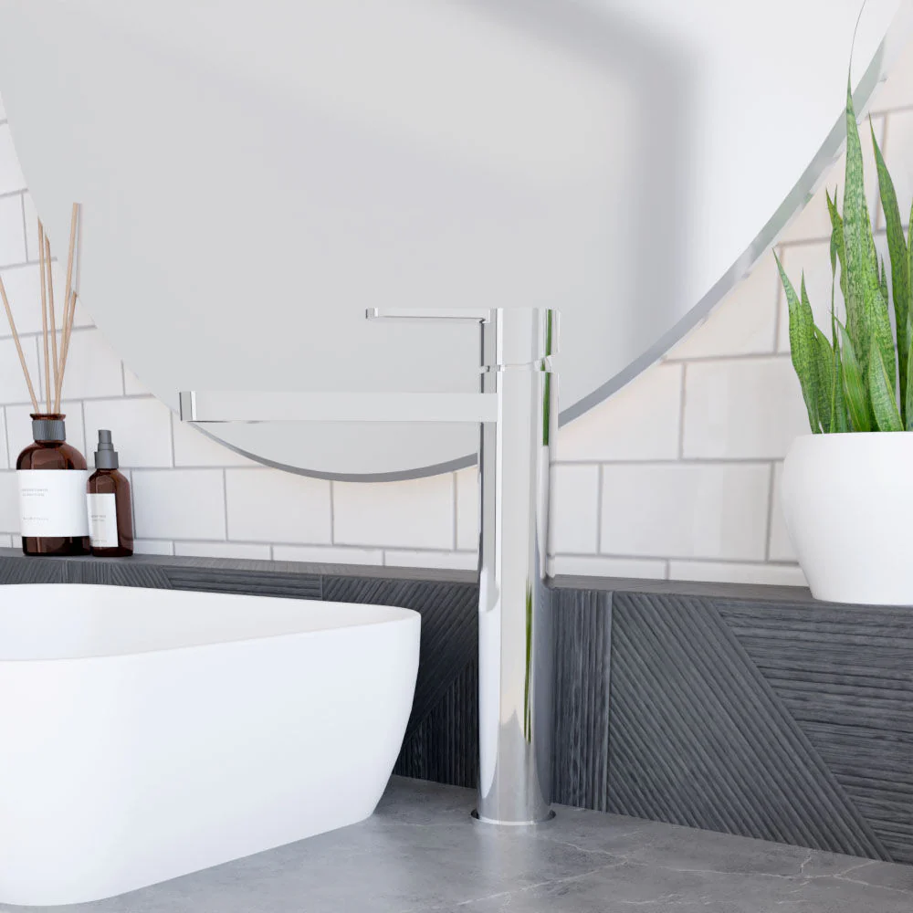 Consall Round High-Rise Mono Basin Mixer Tap, 290 x 52 x 187mm - Choice of Finish - Image 17