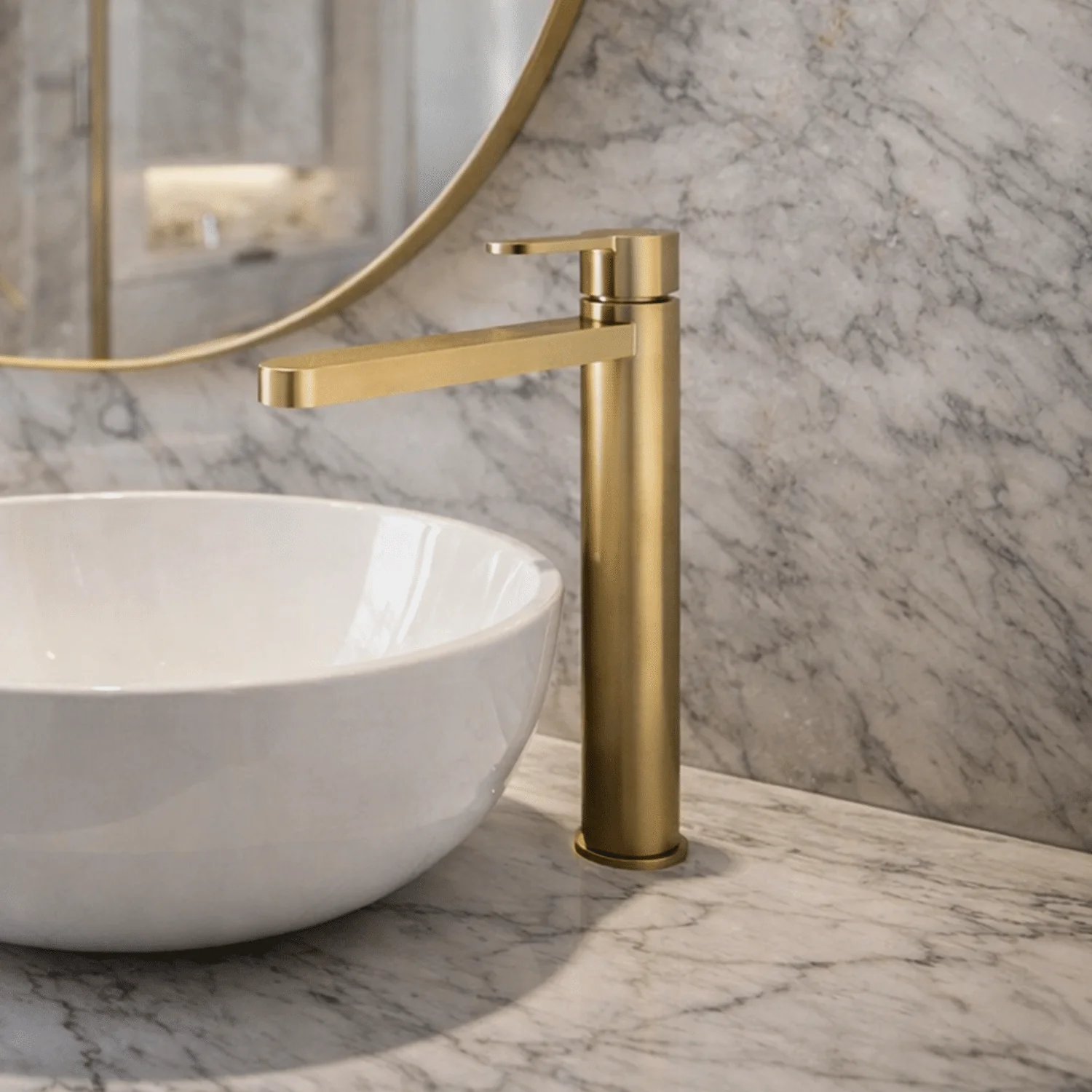 Consall Round High-Rise Mono Basin Mixer Tap, 290 x 52 x 187mm - Choice of Finish - Image 5