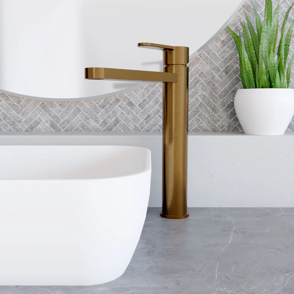 Consall Round High-Rise Mono Basin Mixer Tap, 290 x 52 x 187mm - Choice of Finish - Image 6