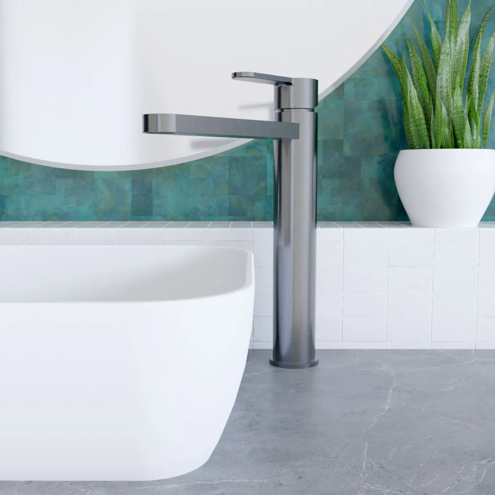 Consall Round High-Rise Mono Basin Mixer Tap, 290 x 52 x 187mm - Choice of Finish - Image 9