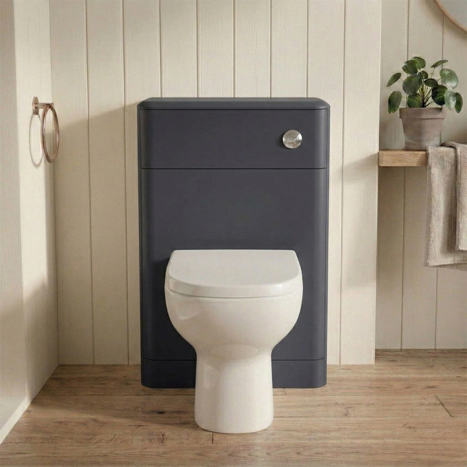 Croxden Floor Standing WC Toilet Unit - 800 x 550 x 200mm - Choice of Colour - Image 3