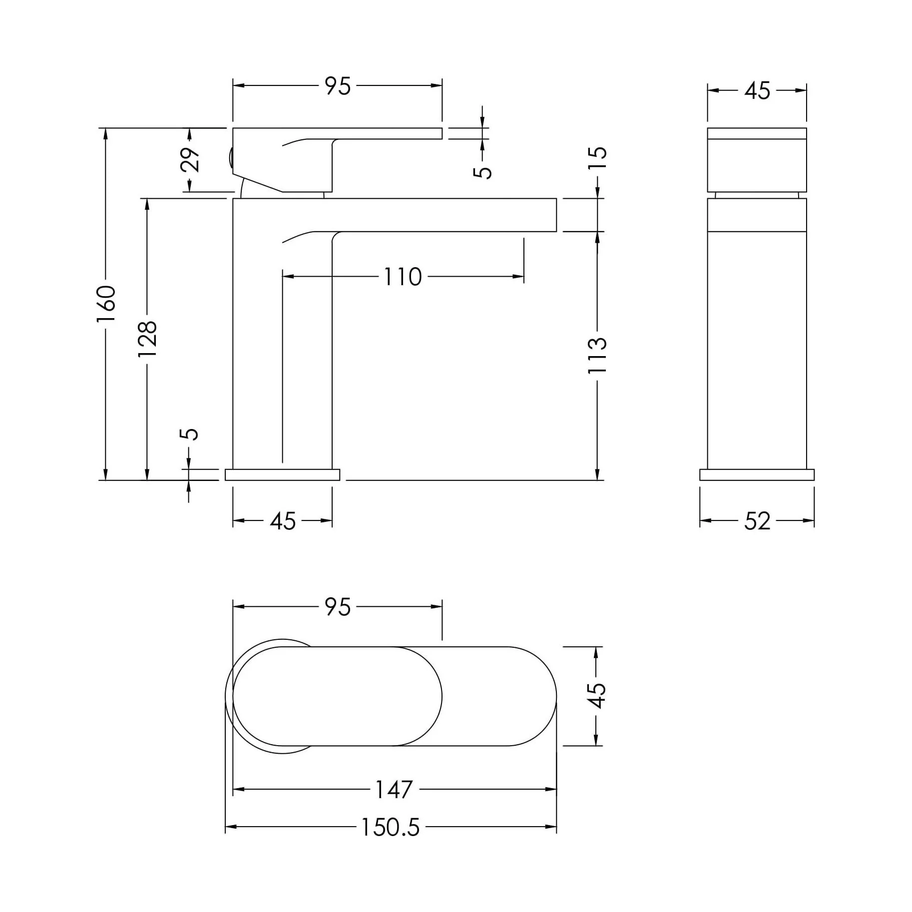 Enville Bathroom Mono Basin Sink Mixer Tap - Choice of Finish - Image 23