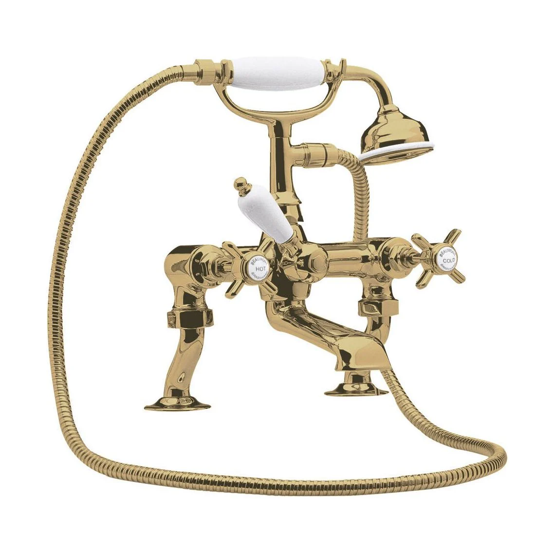 Balterley Hanchurch Bath Shower Mixer Tap - Chrome or Brushed Brass - Image 4