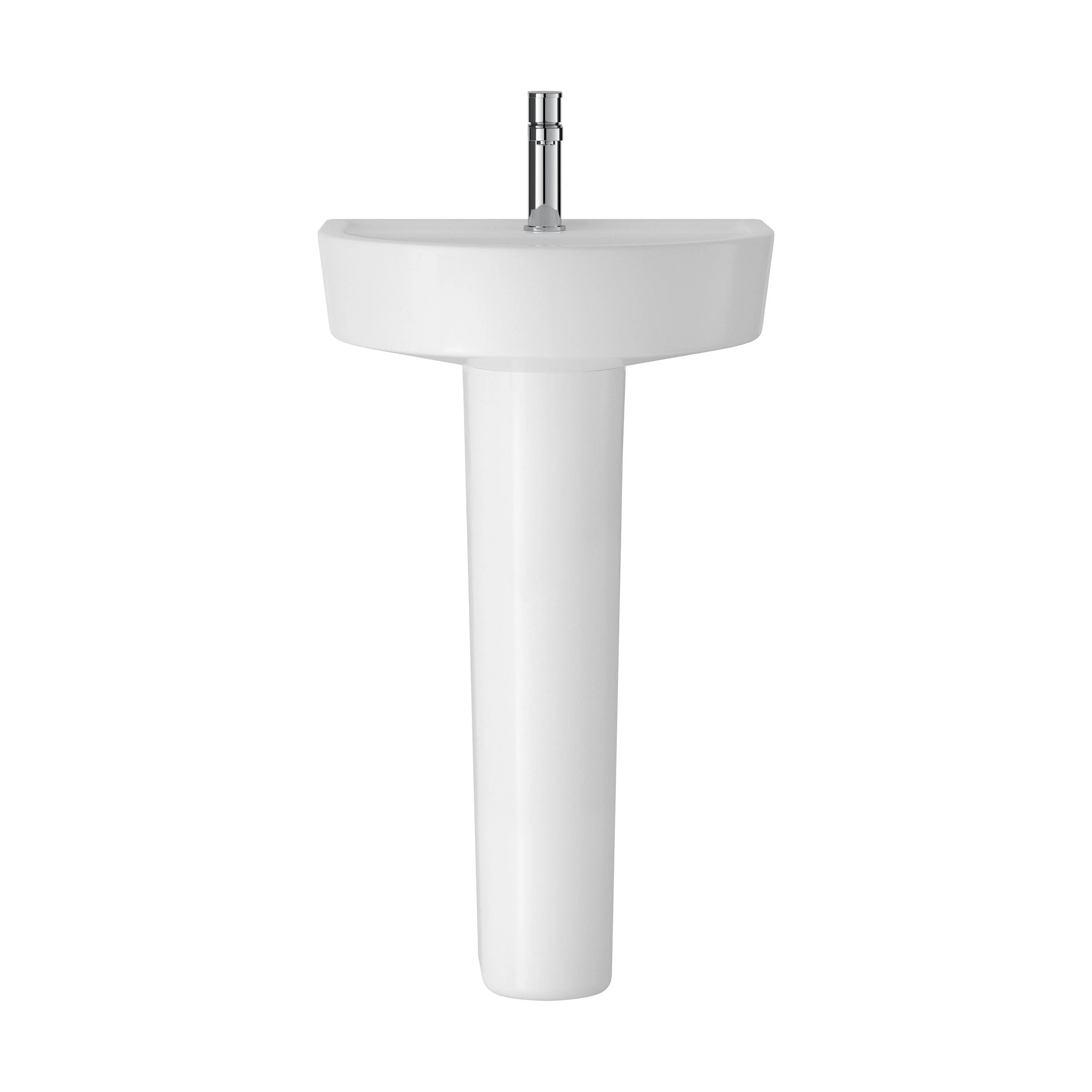 Balterley Hopwas Ceramic D Shape Basin & Full Pedestal - 420 or 520mm Basin - Image 9