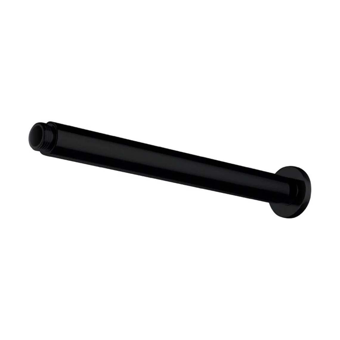 Balterley Modern Bathroom Long Round Ceiling Mounted Shower Arm Durable Stainless Steel Construction, 221mm - Matt Black Finish