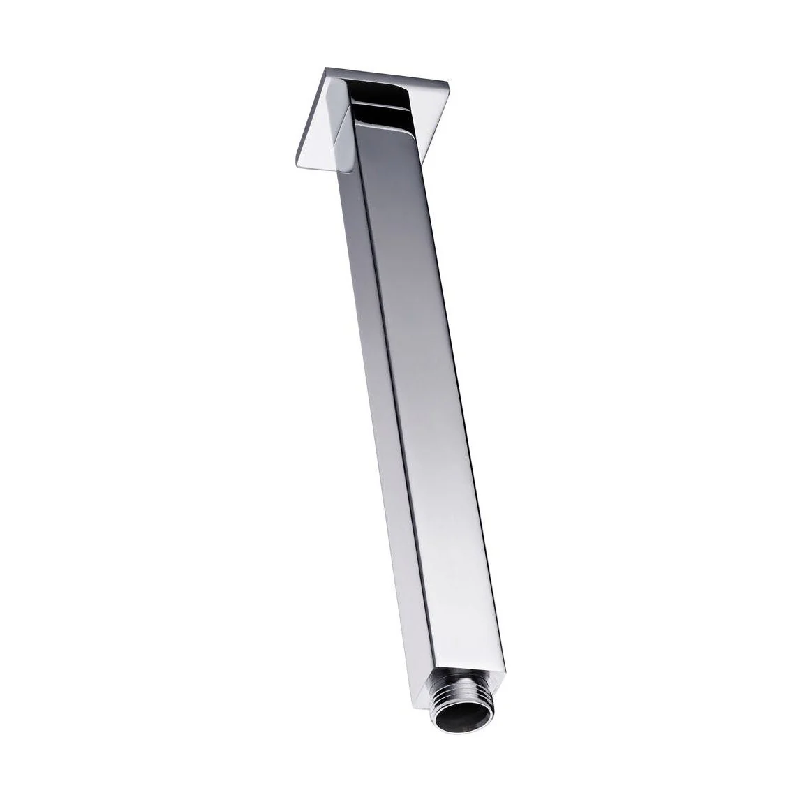 Balterley Modern Bathroom Long Square Ceiling Mounted Shower Arm Durable Stainless Steel Construction, 220mm - Chrome Finish