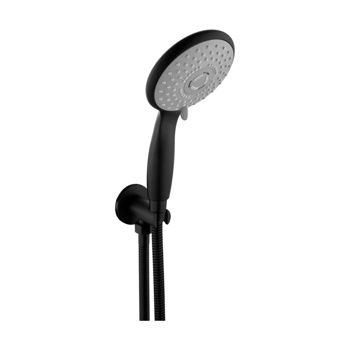 Balterley Modern Bathroom Wall Mounted Round Shower Outlet Kit Durable Brass Construction 1/2 BSP Connection - Black Finish