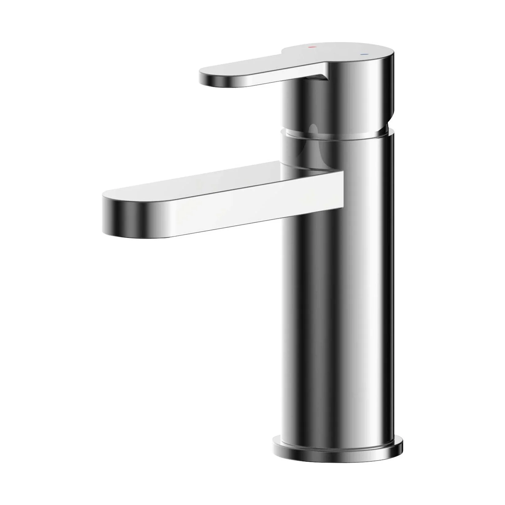 Consall Round Mono Basin Mixer Tap with Push Button Waste - Choice of Finish - Image 22