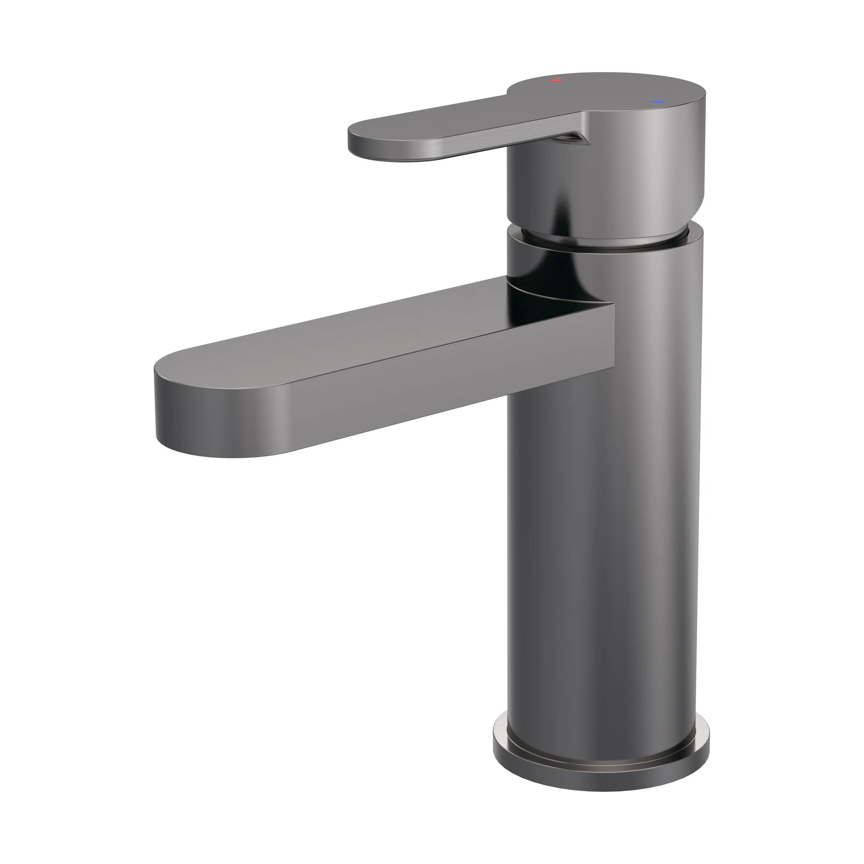 Consall Round Mono Basin Mixer Tap with Push Button Waste - Choice of Finish - Image 24