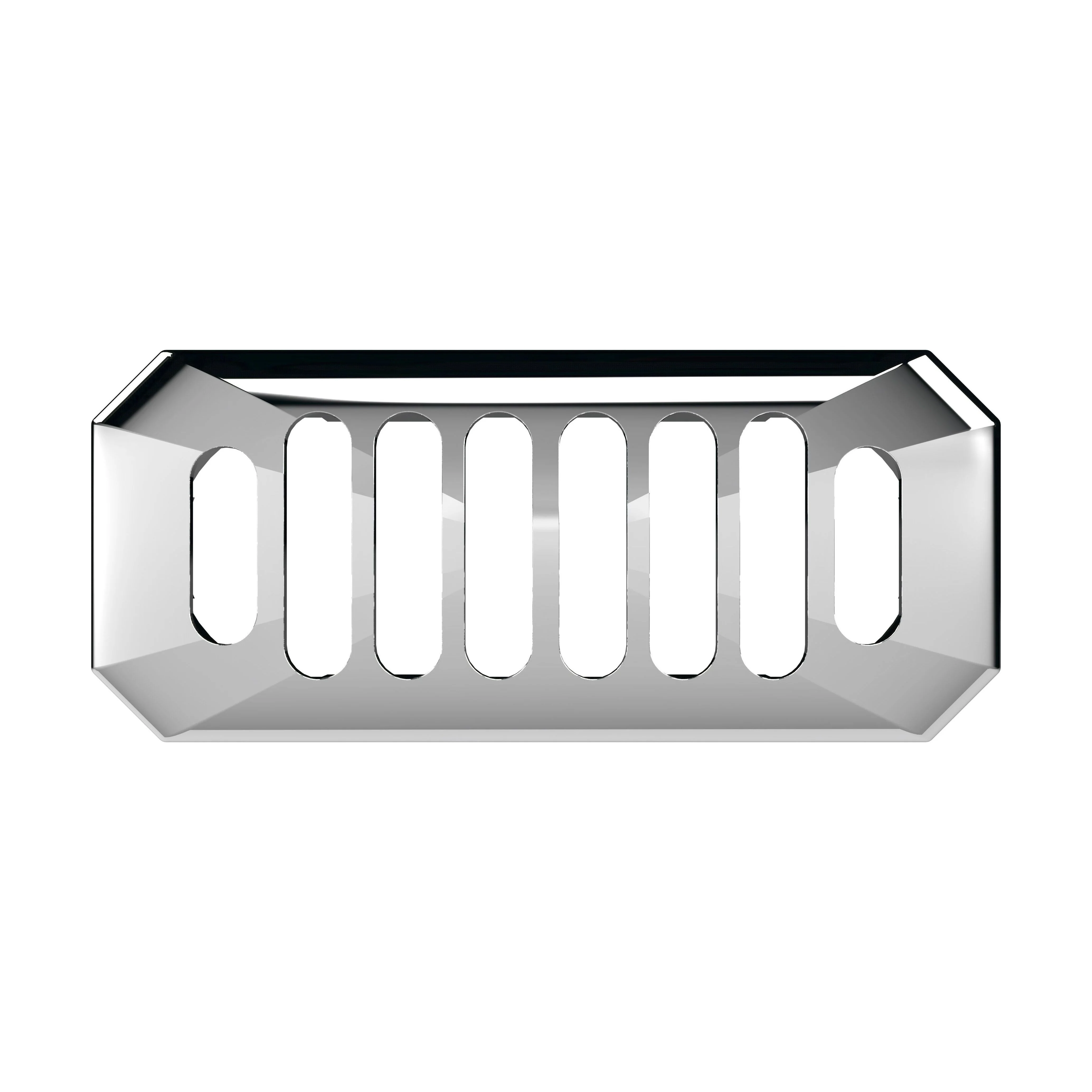 Ceramic Accessories Traditional Grill Overflow Cover - 26mm x 50mm - Chrome