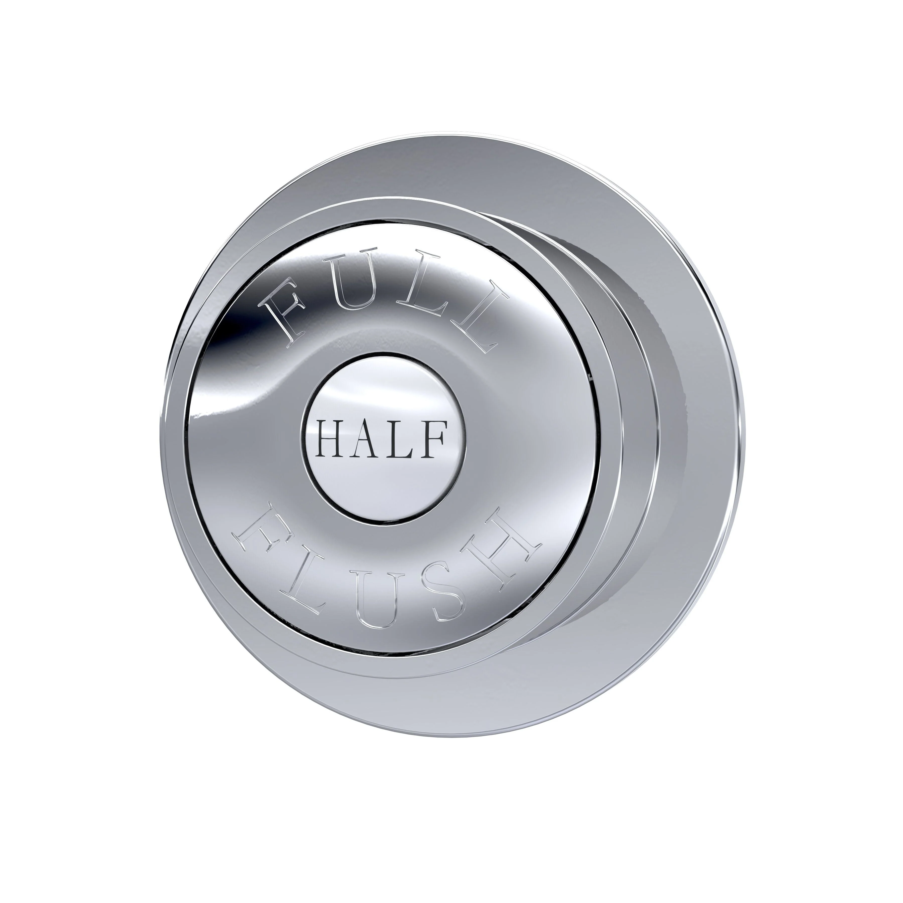 Traditional Dual Flush Push Button, Choice of Colour