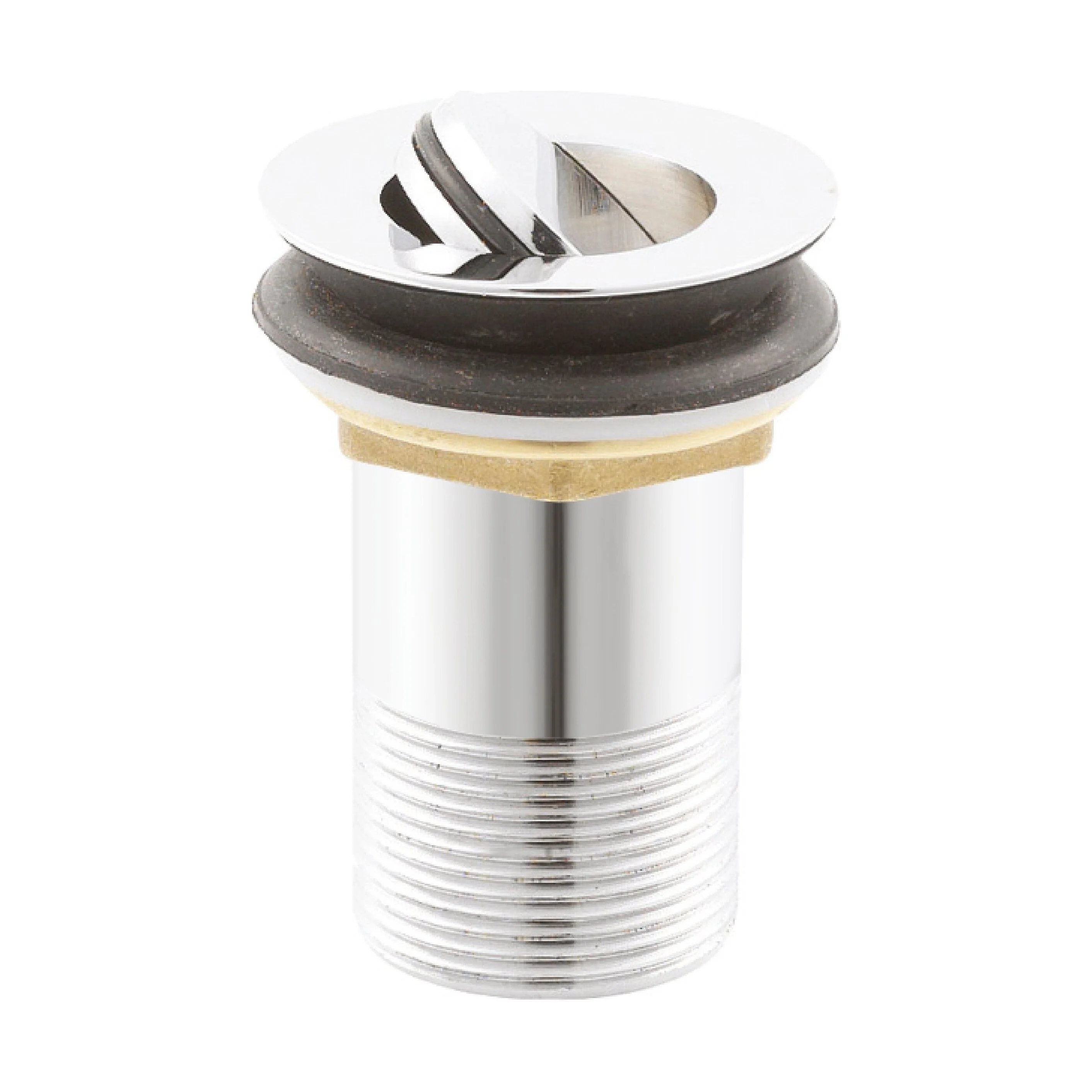 Round Unslotted Flip Top Basin Waste - Chrome