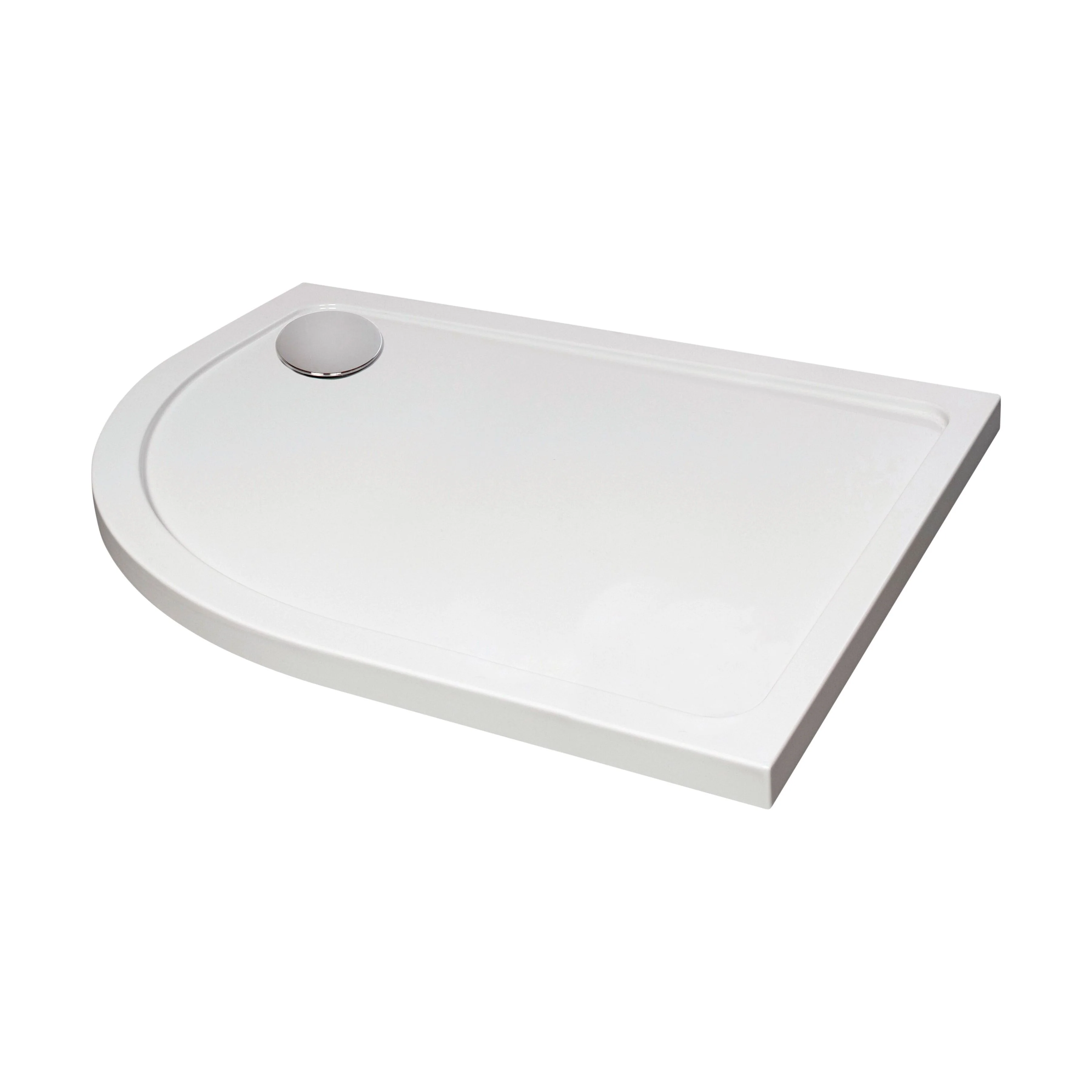 Bathroom Offset Quadrant Shower Tray, Anti-Slip - Choice of Size and Orientation - Image 7