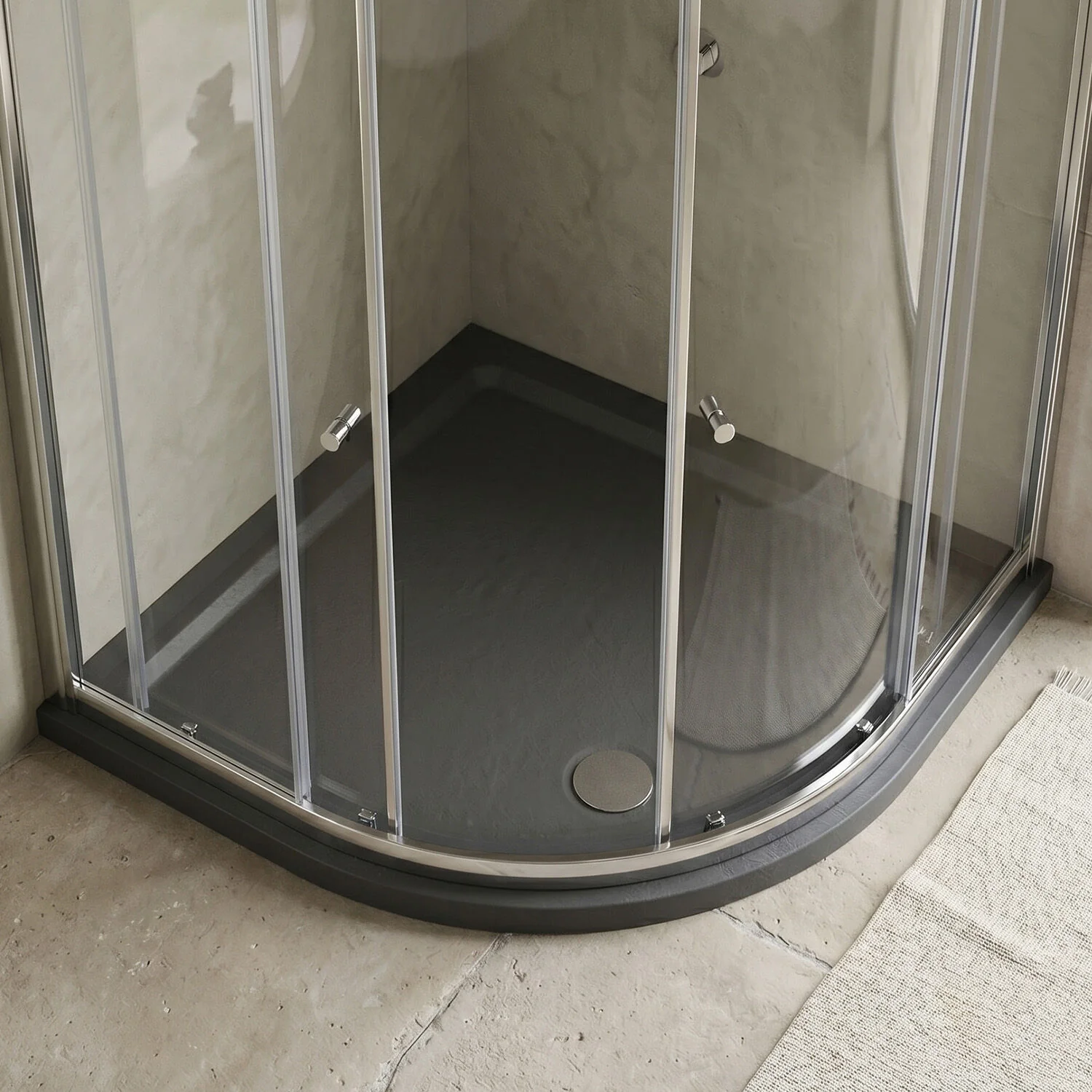 Balterley Shower Tray Quadrant, 40mm Profile Design - Choice of Size and Colour - Image 3