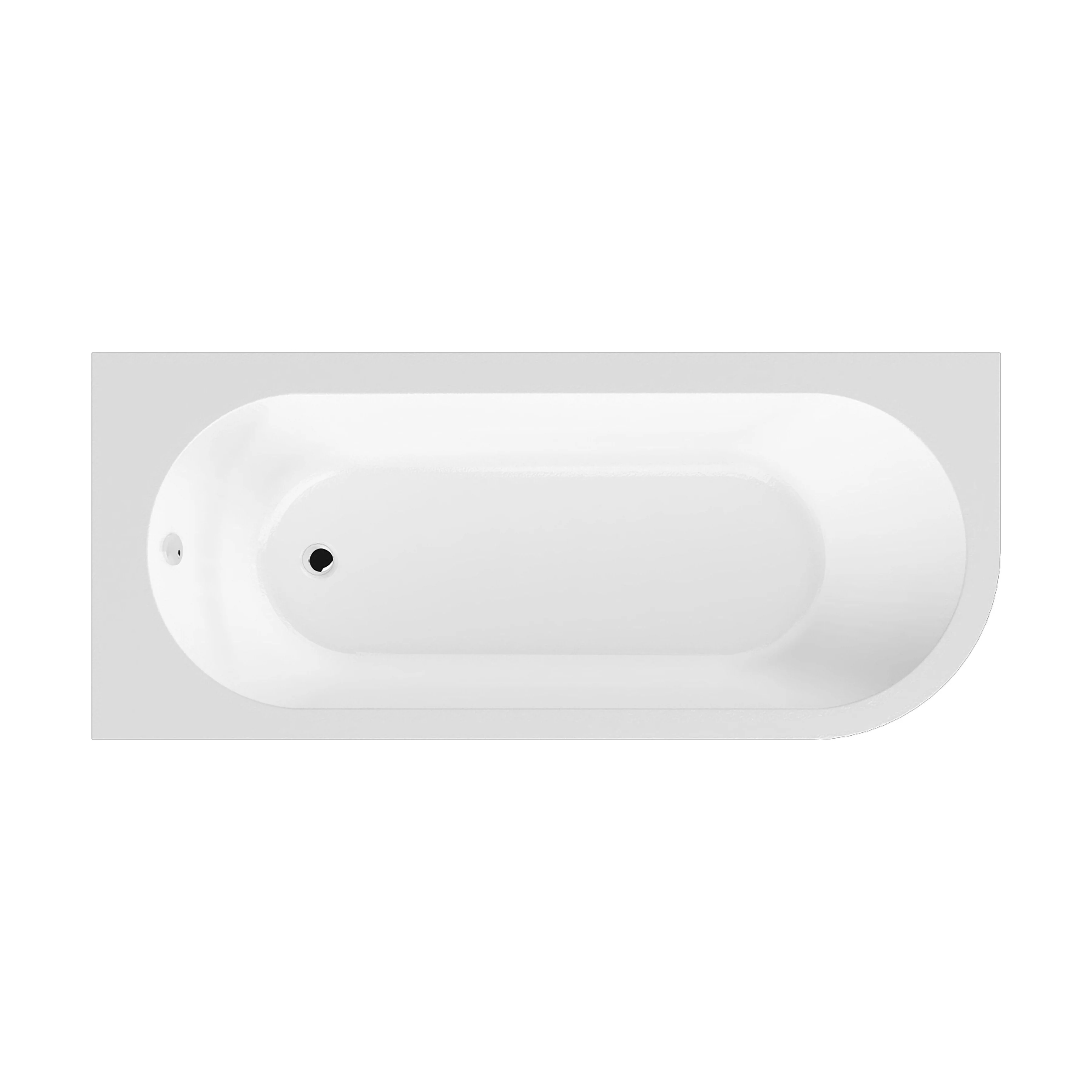 Kingsley Left Hand Back to Wall J Corner Bath with Leg Set (Taps, Waste and Panel Not Included) - 1700mm - Balterley
