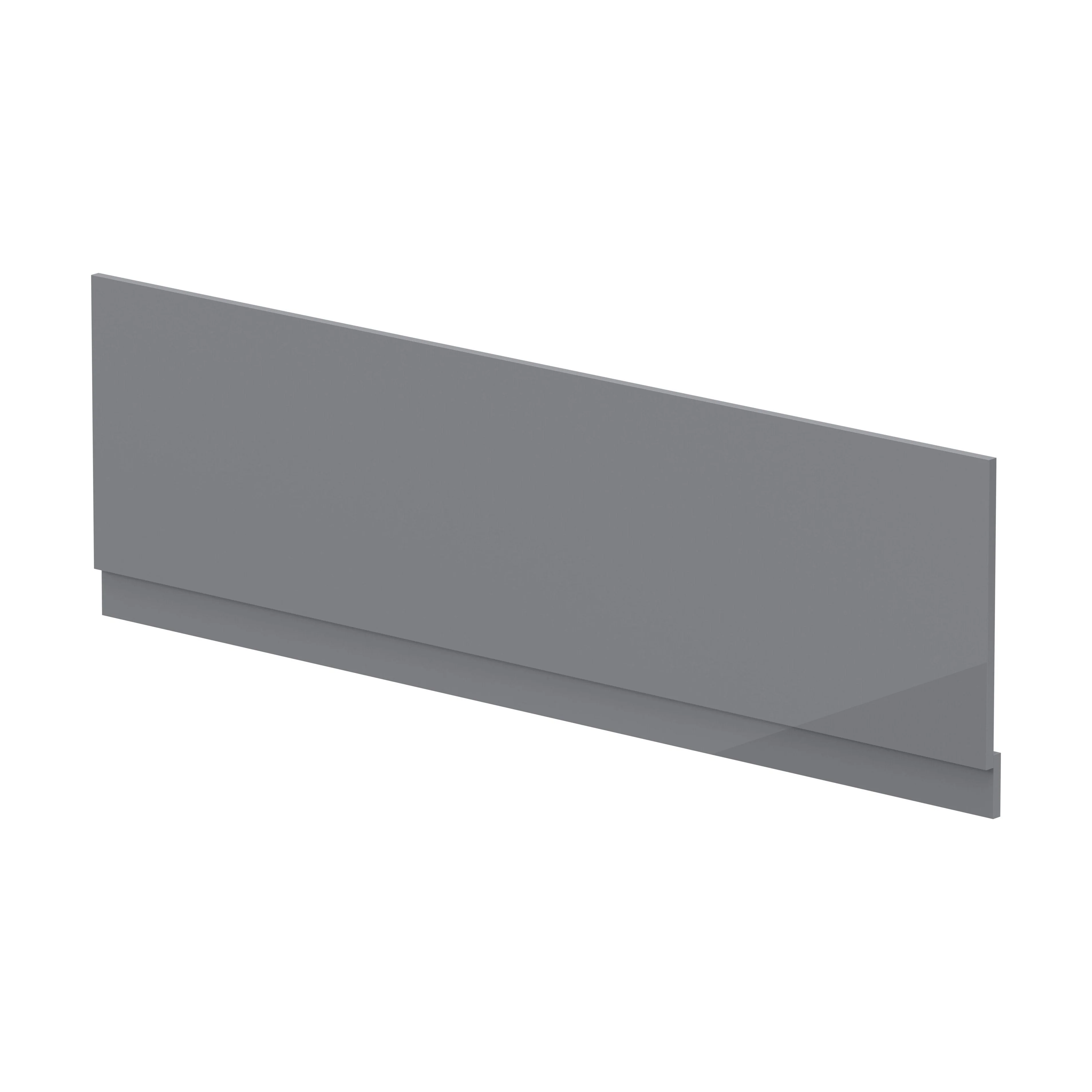 1800mm Bath MDF Front Panel & Plinth - Gloss Cloud Grey