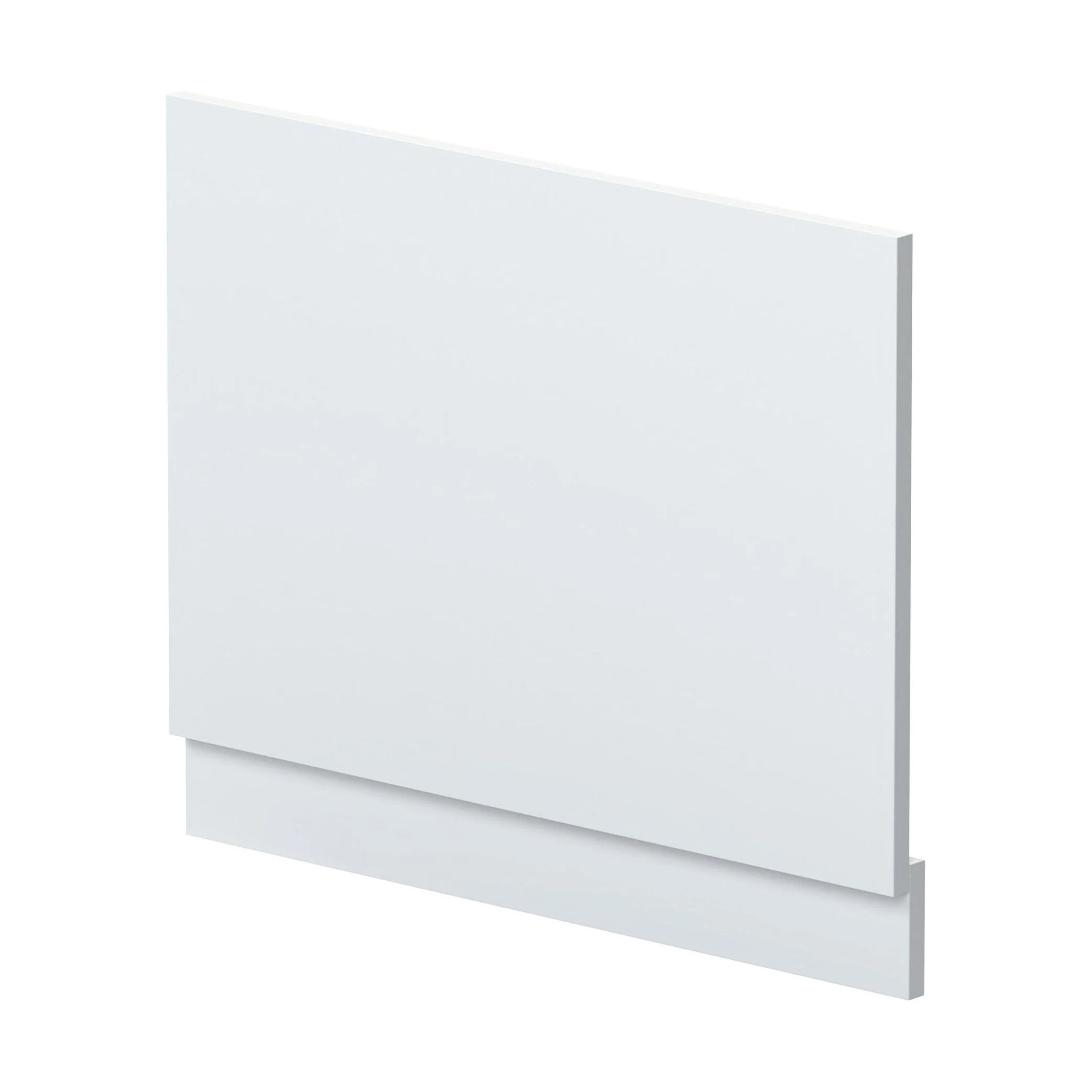 700mm Straight Reversible Bath End Panel & Plinth - Satin White - Image 2