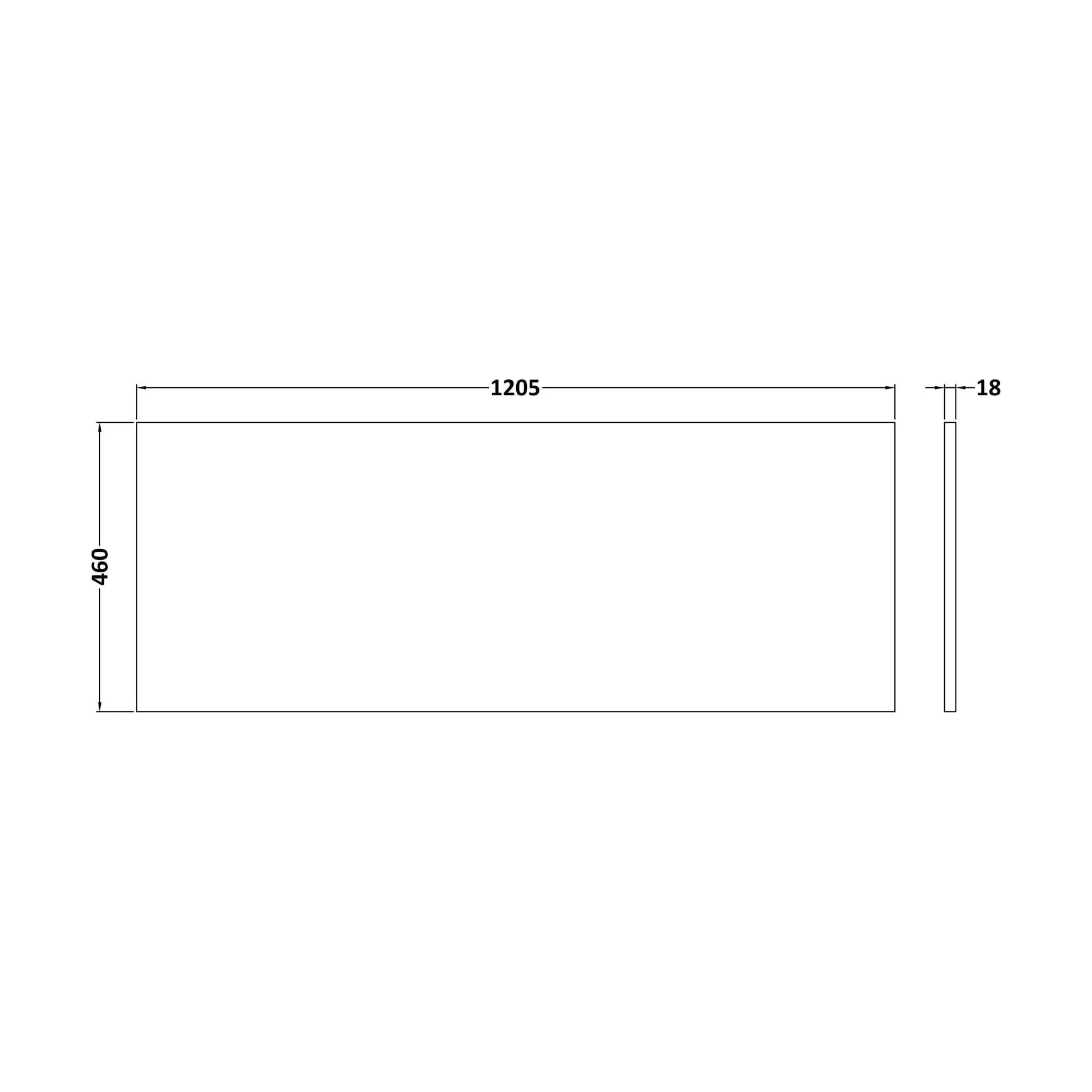 1800mm Straight Bath MFC Front Panel & Plinth - -Matt Electric Blue - Image 2